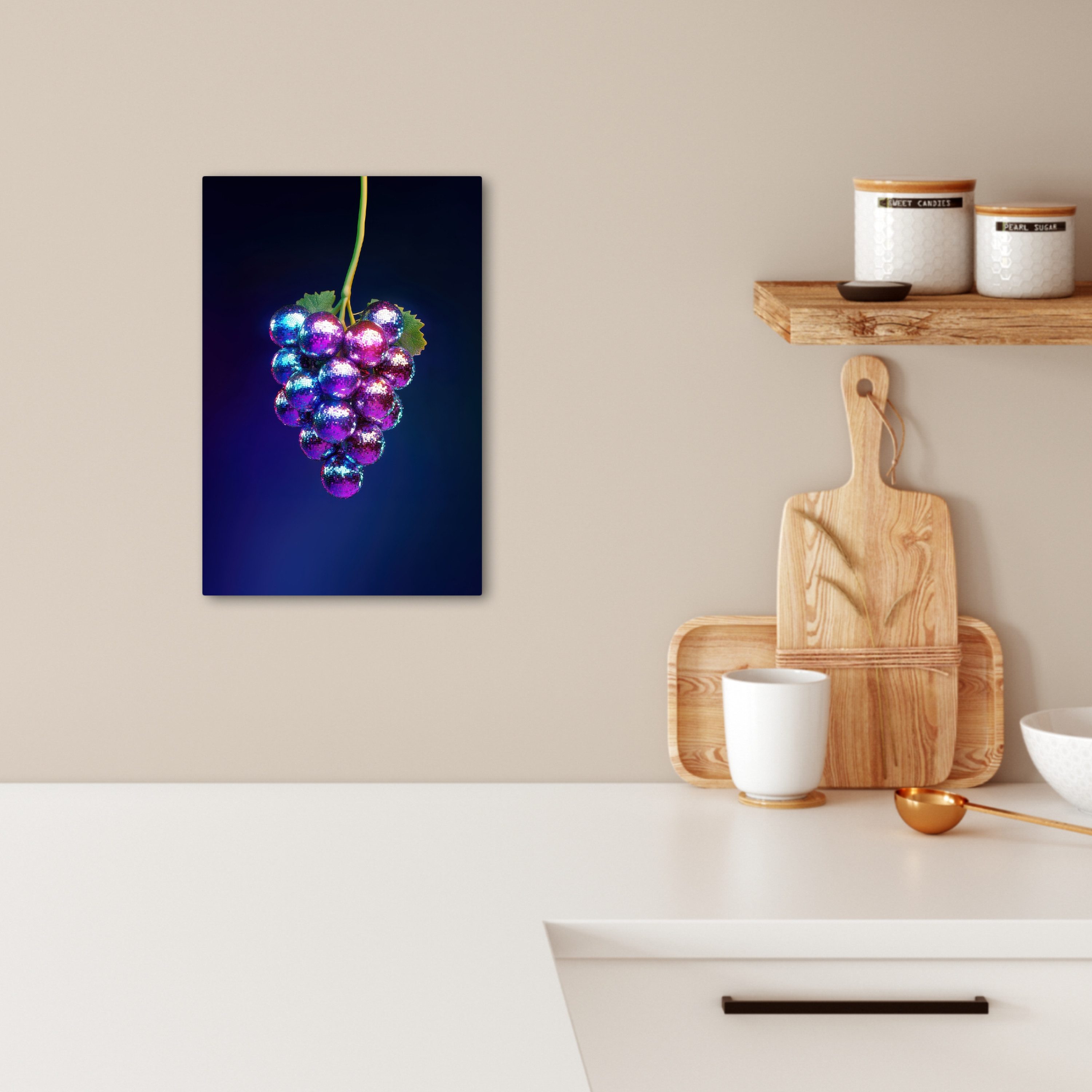 OneMillionCanvasses® Leinwandbild Lila - Disco - günstig online kaufen