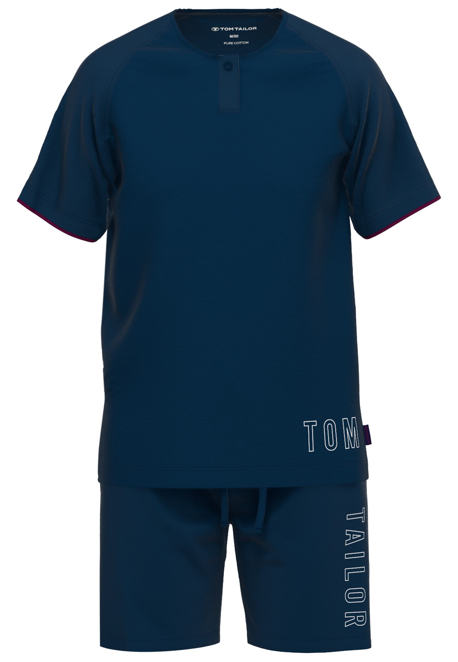 TOM TAILOR Shorty "Kilkenny" 2 Stk. tlg., Mit Muster, Kurzarm, Rundhalsauss günstig online kaufen