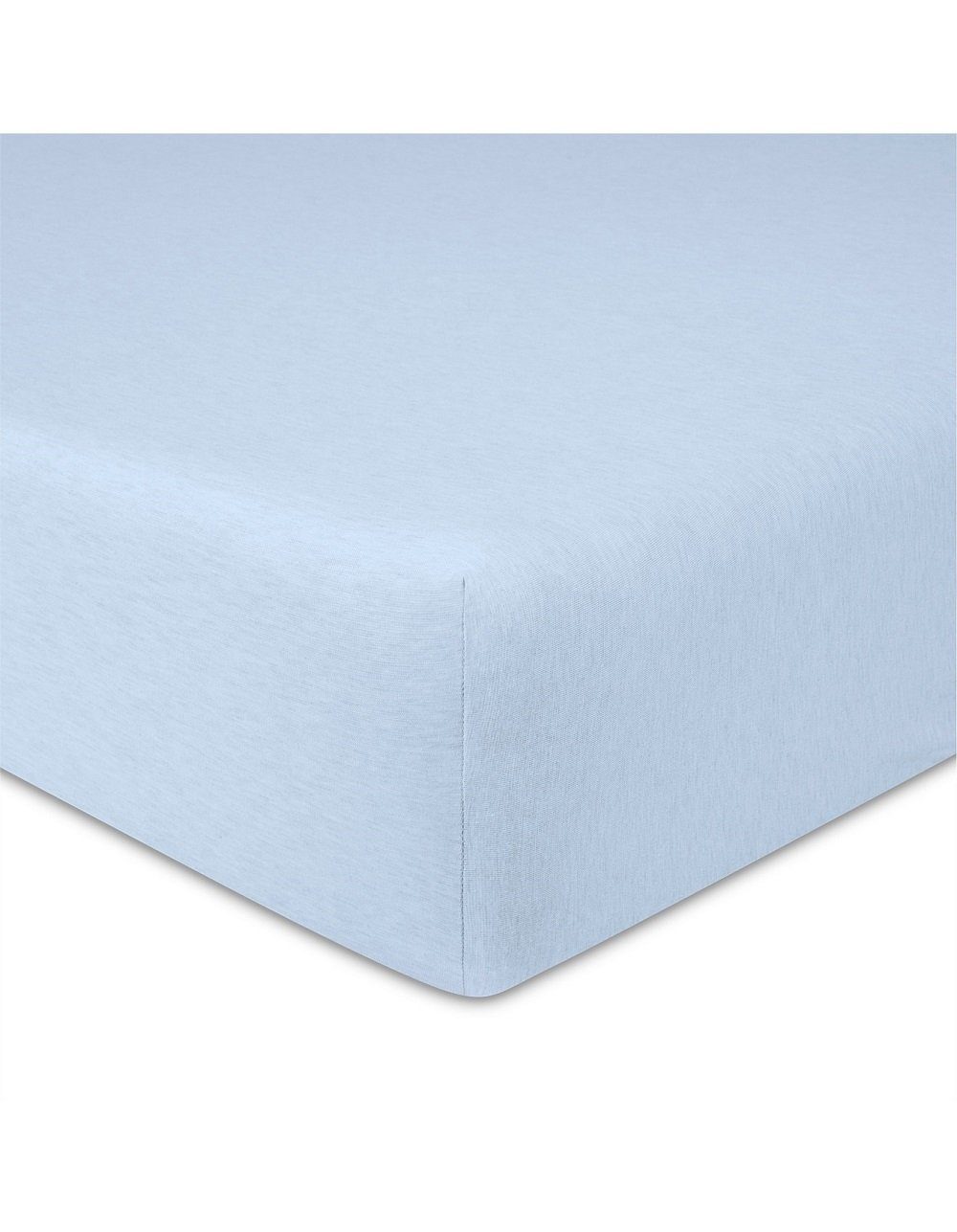 Spannbettlaken 2er-Set spannbettlaken hellblau, passend für 120x60cm/140x70cm, Dannenfelser, 100% Baumwolle