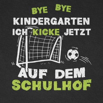 Shirtracer T-Shirt Bye Bye Kindergarten - Kicke Schulhof Einschulung Junge Schulanfang Geschenke