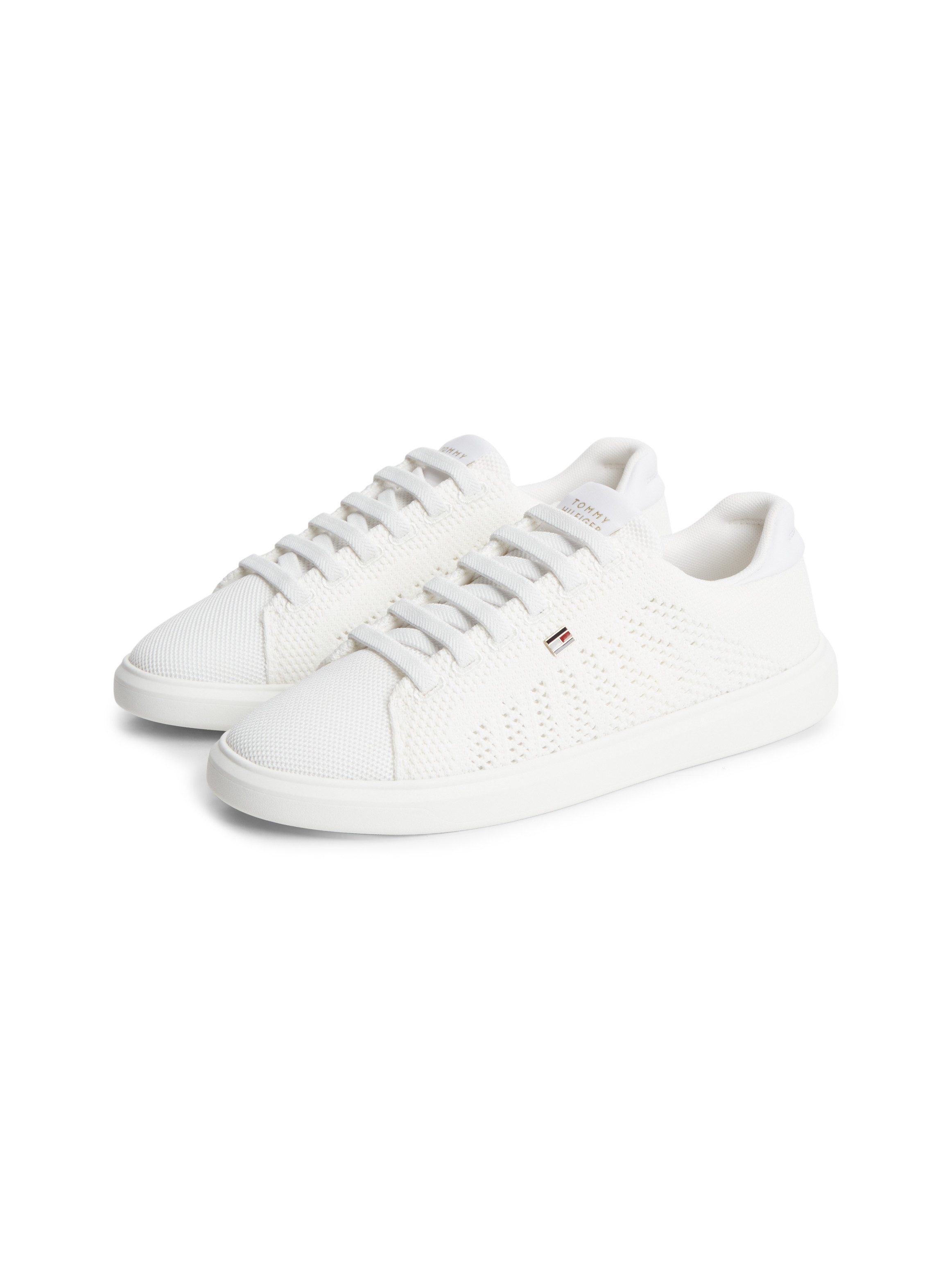 Tommy Hilfiger TH ICON LIGHT KNIT SNEAKER Sneaker Freizeitschuh, Halbschuh, Schnürschuh in sommerlicher Strick-Optik