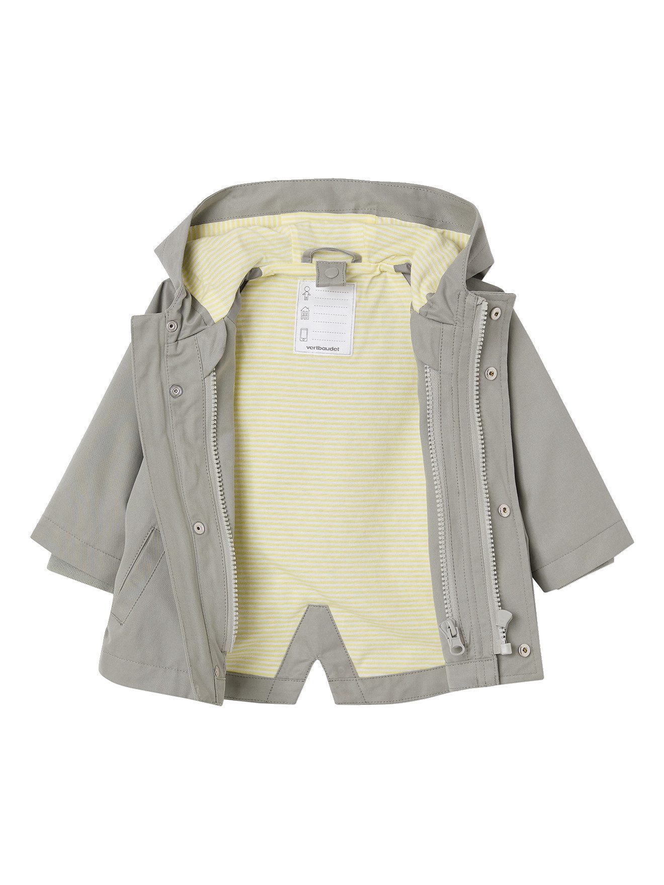 vertbaudet Parka Baby-Übergangsjacke mit Teddyfleece-Weste 3-in-1