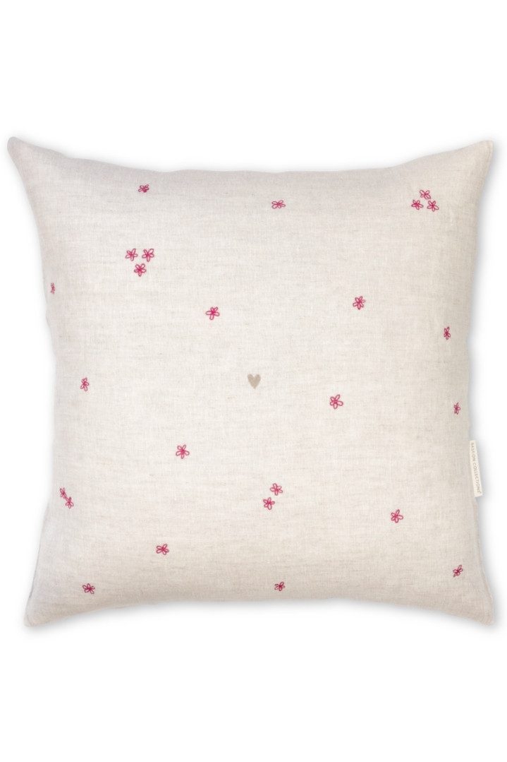 Bastion Collections Kissenhüllen Kissenhülle - ROSE FLOWERS - natur