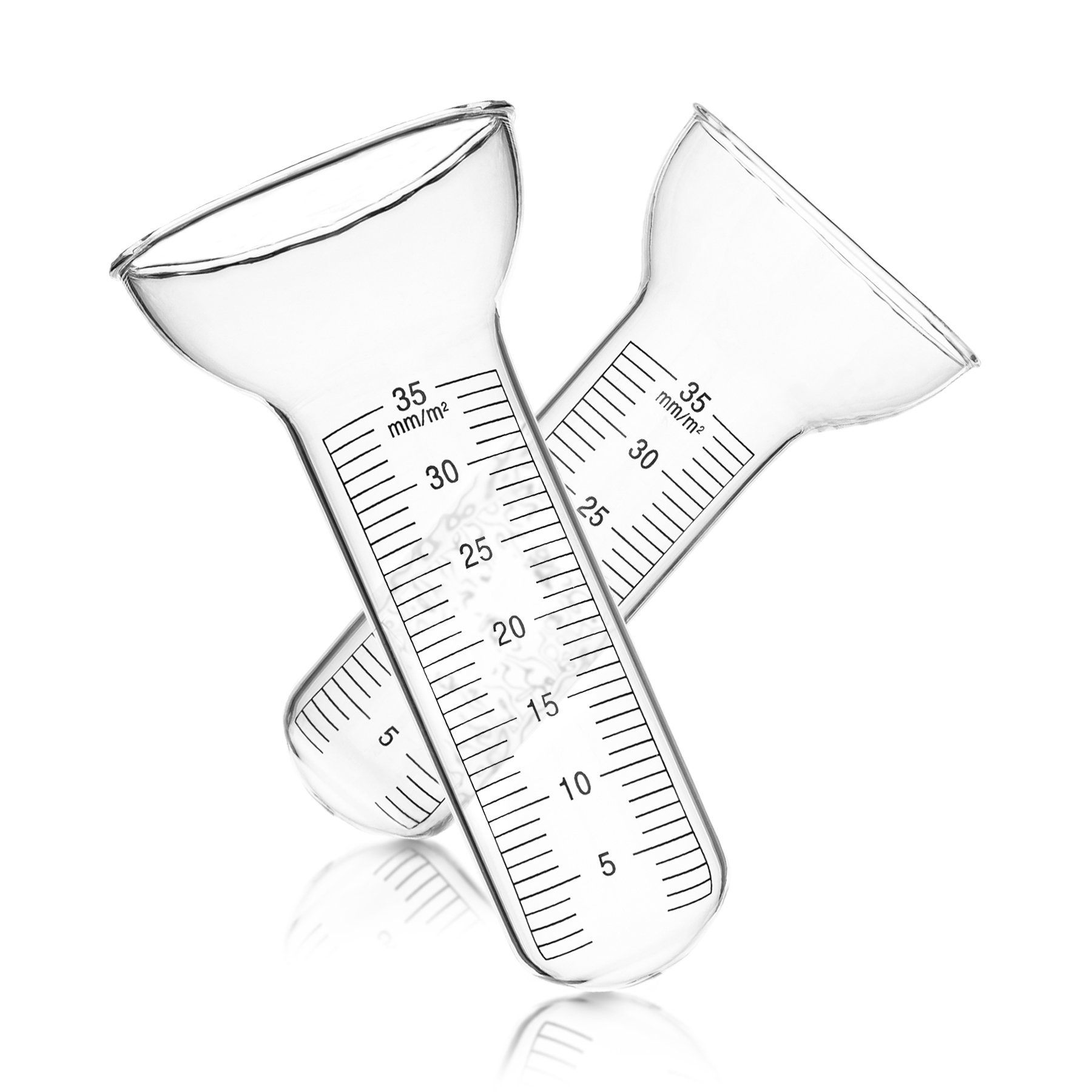 BigDean Regenmesser mm aus Für Glas Messungen Niederschlagsmesser 1-35 Einfach abzulesen