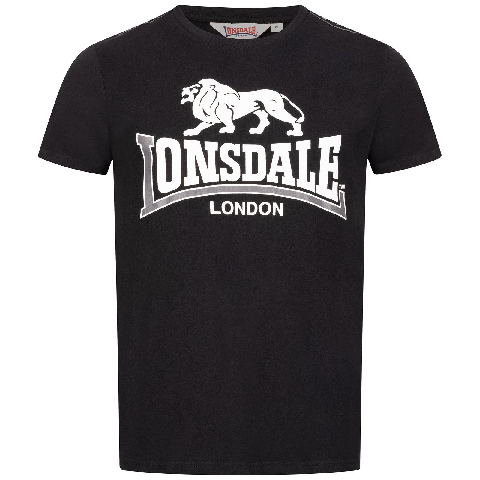Lonsdale T-Shirt PARSON Black/White/Charcoal