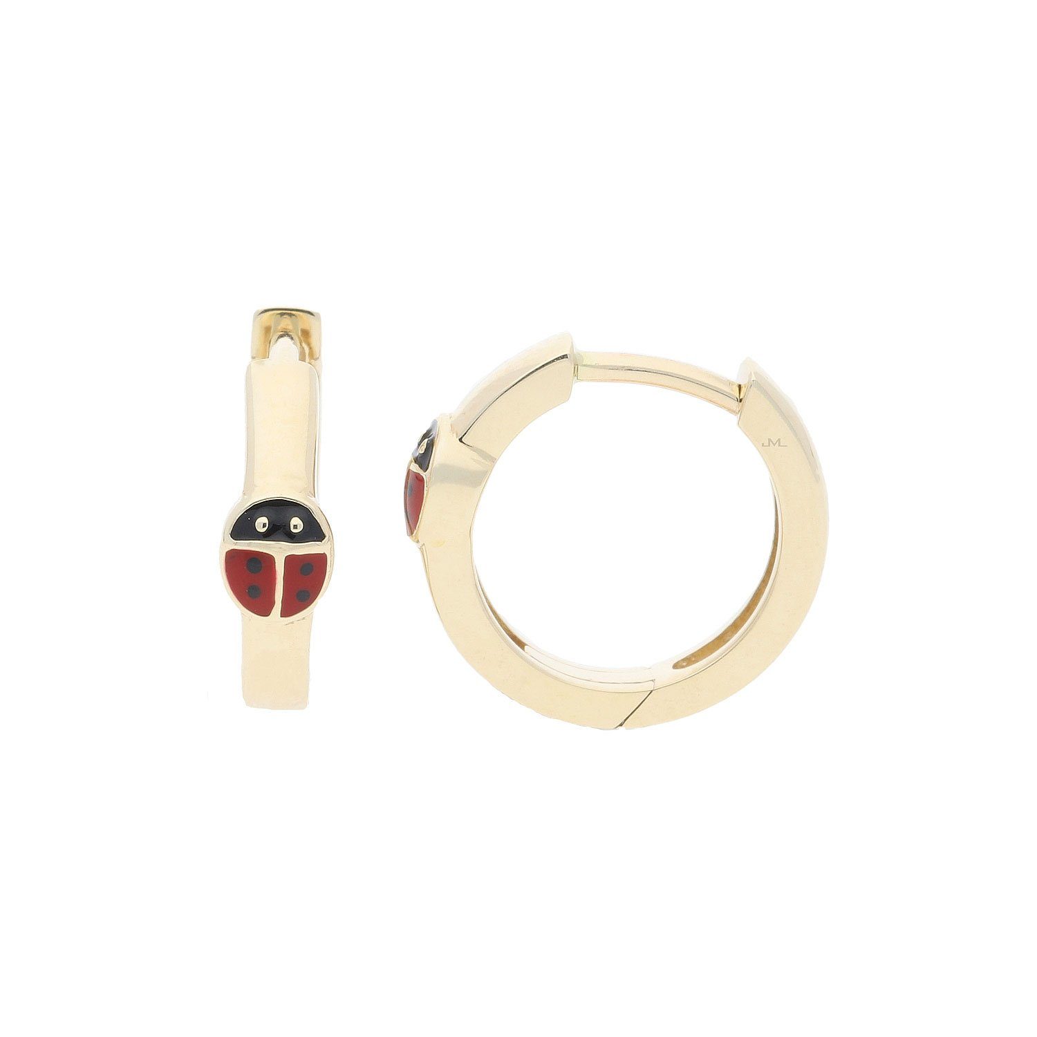 JuwelmaLux Paar Creolen JuwelmaLux Marienkäfer Creolen 333/000 (8 Karat) Gold JL10-06-2665 (kein Set, 2-tlg., inkl. edelm Schmucketui)