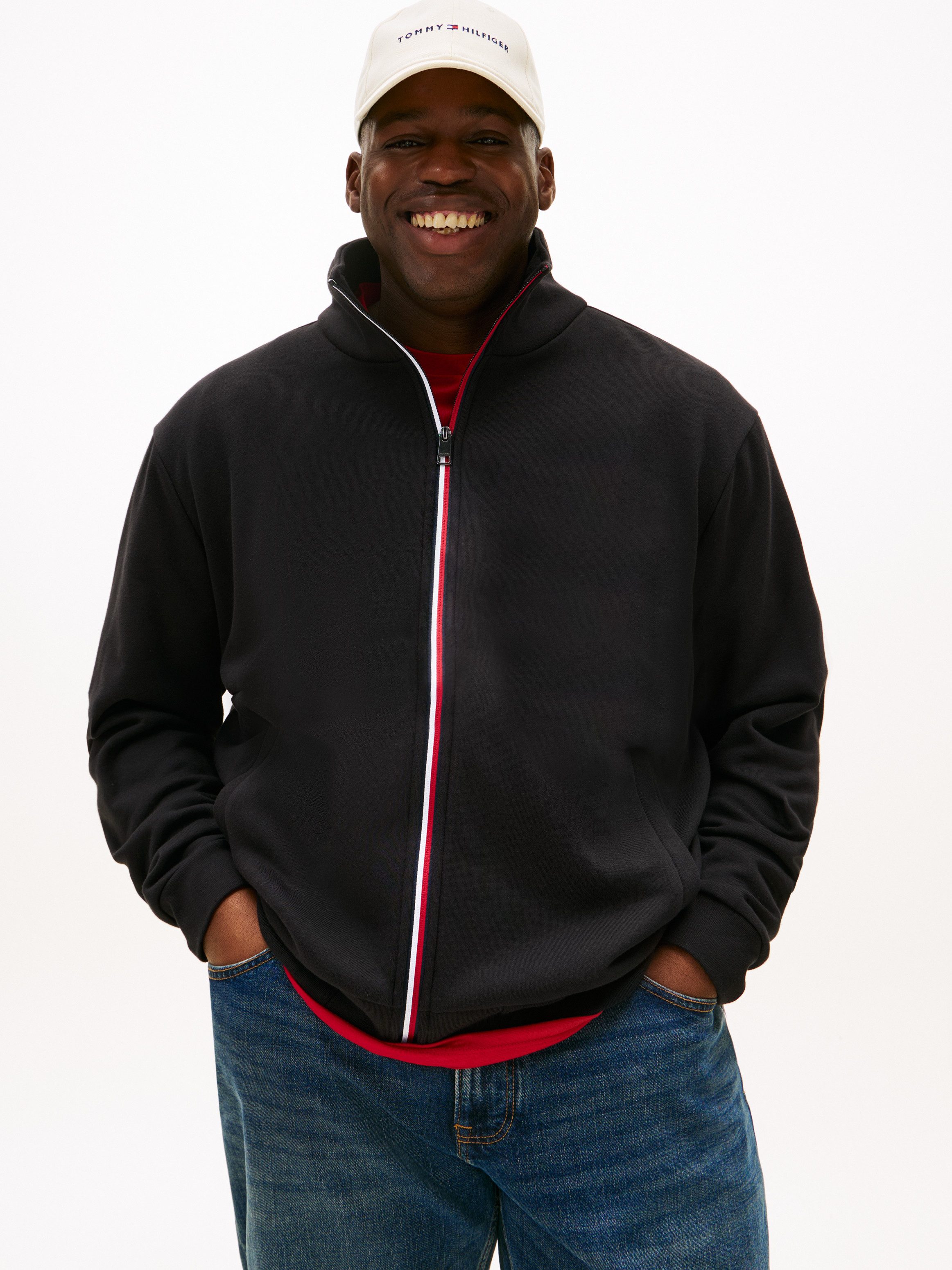Tommy Hilfiger Big & Tall Sweatjacke GLOBAL STRIPE ZIP Große Größen günstig online kaufen