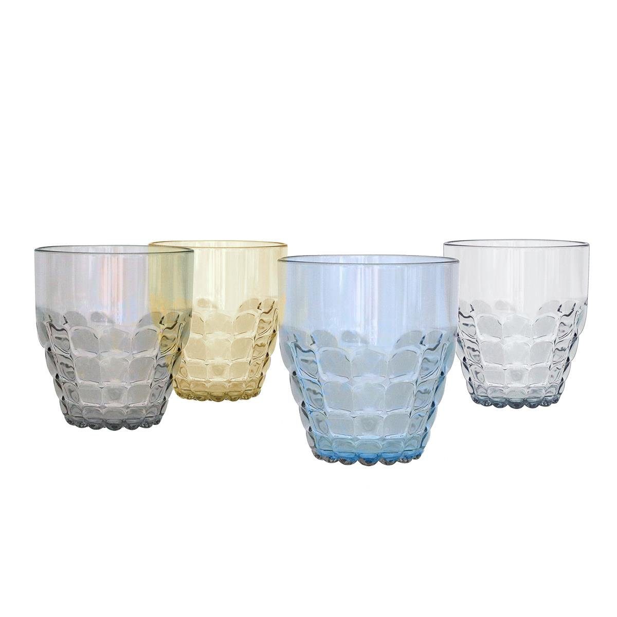 guzzini Becher Trinkglas cm, TIFFANY, blau-transparent, ca. Acrylglas Guzzini 9,5 H