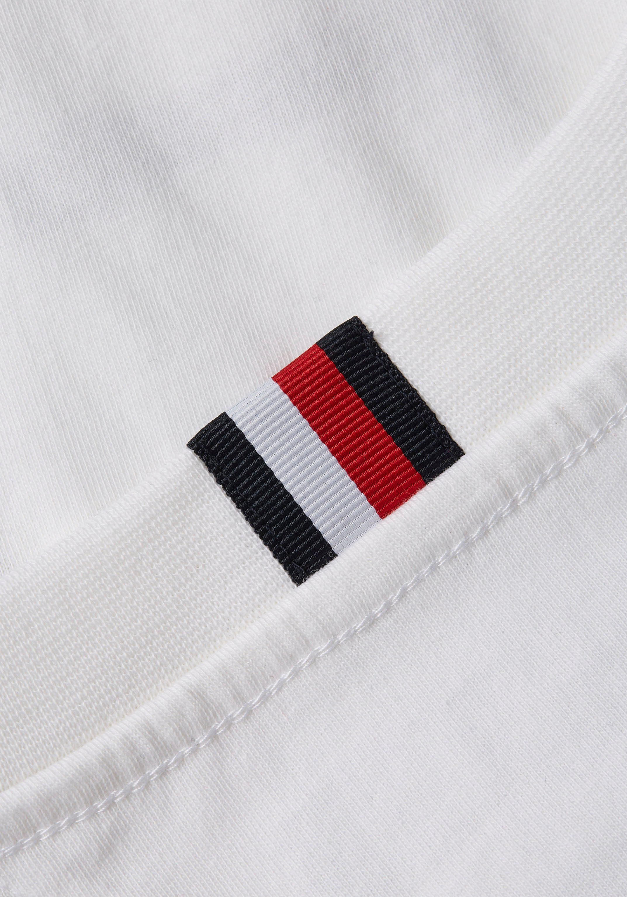 LOVE Tommy mit Rundhalsshirt White BACK dem TEE TH-Aufdruck BRAND Hilfiger großem Rücken auf