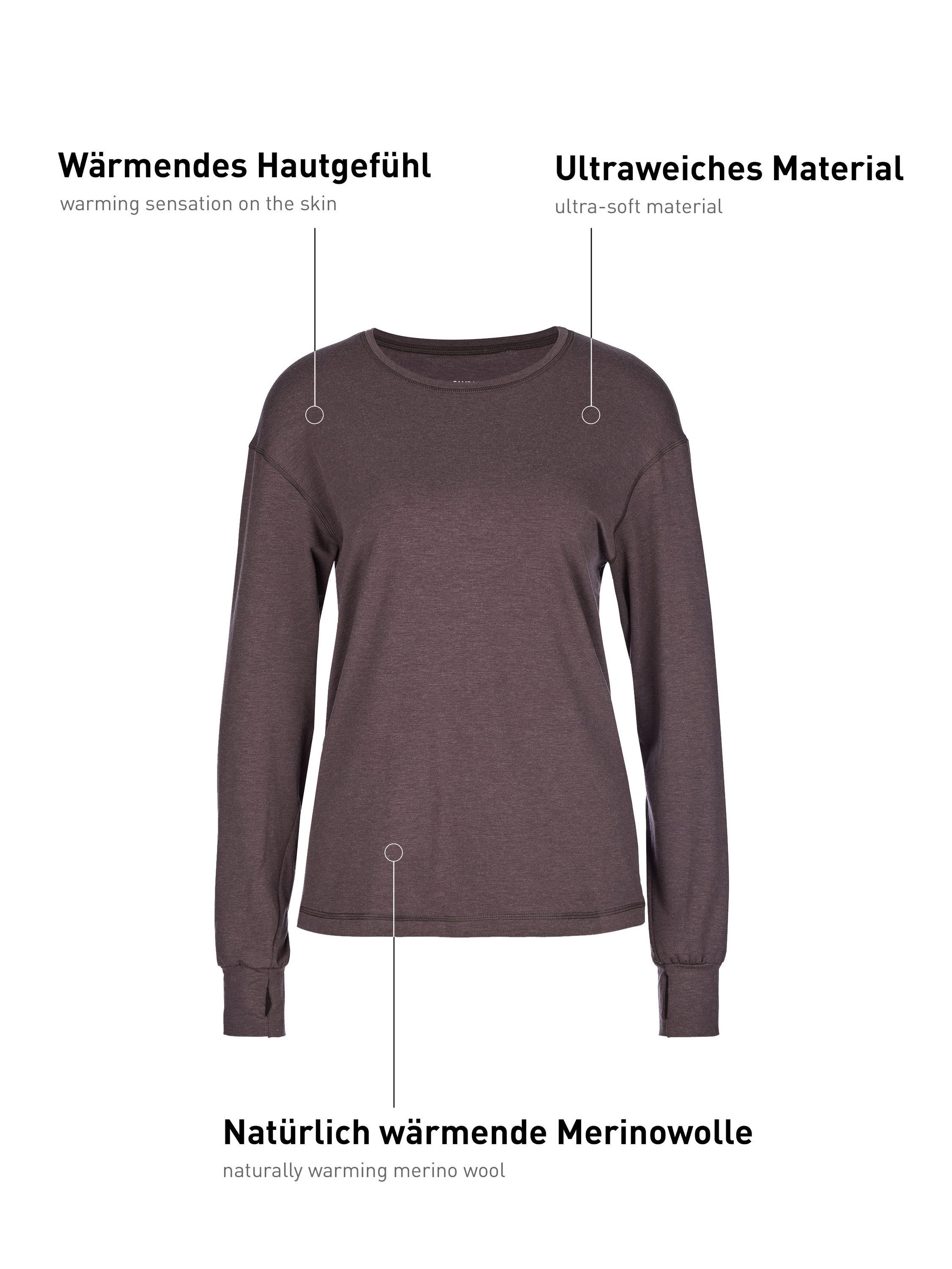 CALIDA Langarmshirt DSW Warming Damen (1-tlg) günstig online kaufen