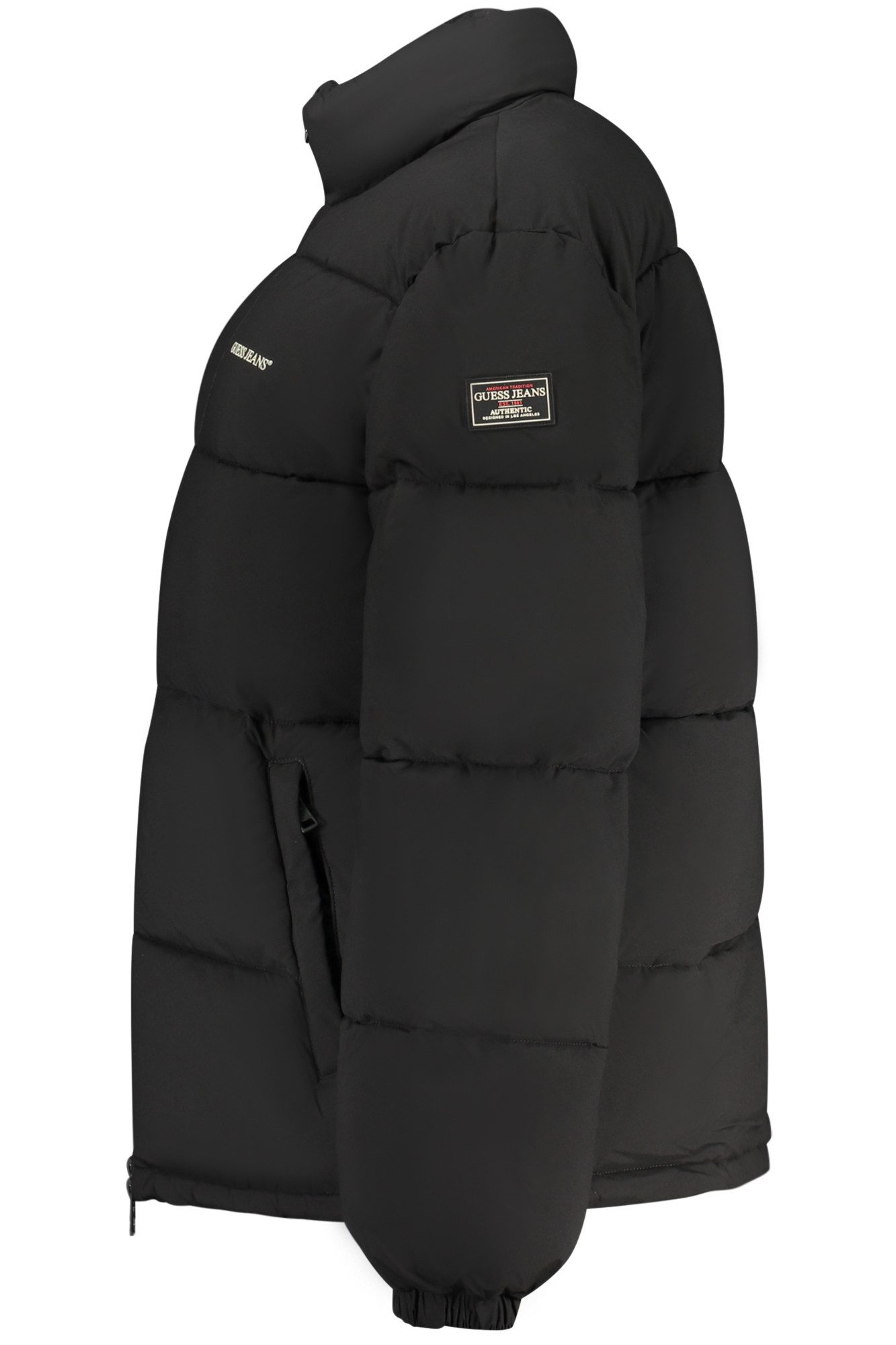 GUESS JEANS Outdoorjacke Stylische Damen-Jacke Schwarz: Wasserabweisend & Nachhaltig