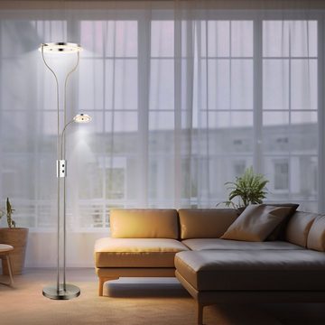 etc-shop LED Stehlampe, LED-Leuchtmittel fest verbaut, Warmweiß, 22,5 Watt LED Flexo Stehlampe Deckenfluter Stehleuchte Fluter