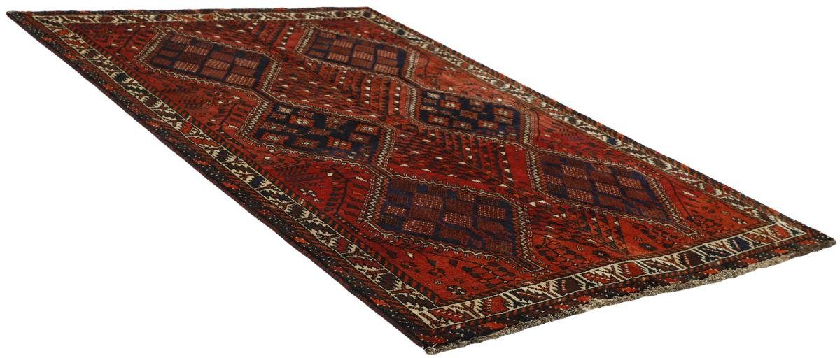 mm rechteckig, / 10 Nain 156x233 Höhe: Trading, Orientteppich Orientteppich Shiraz Perserteppich, Handgeknüpfter