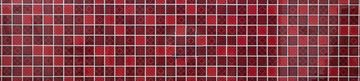 Mosani Mosaikfliesen Glasmosaik Retro Vintage Ornamente Mosaikfliesen Optik rot