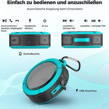 GelldG Bluetooth Lautsprecher IP65 wasserdichte Dusche Lautsprecher Bluetooth-Lautsprecher