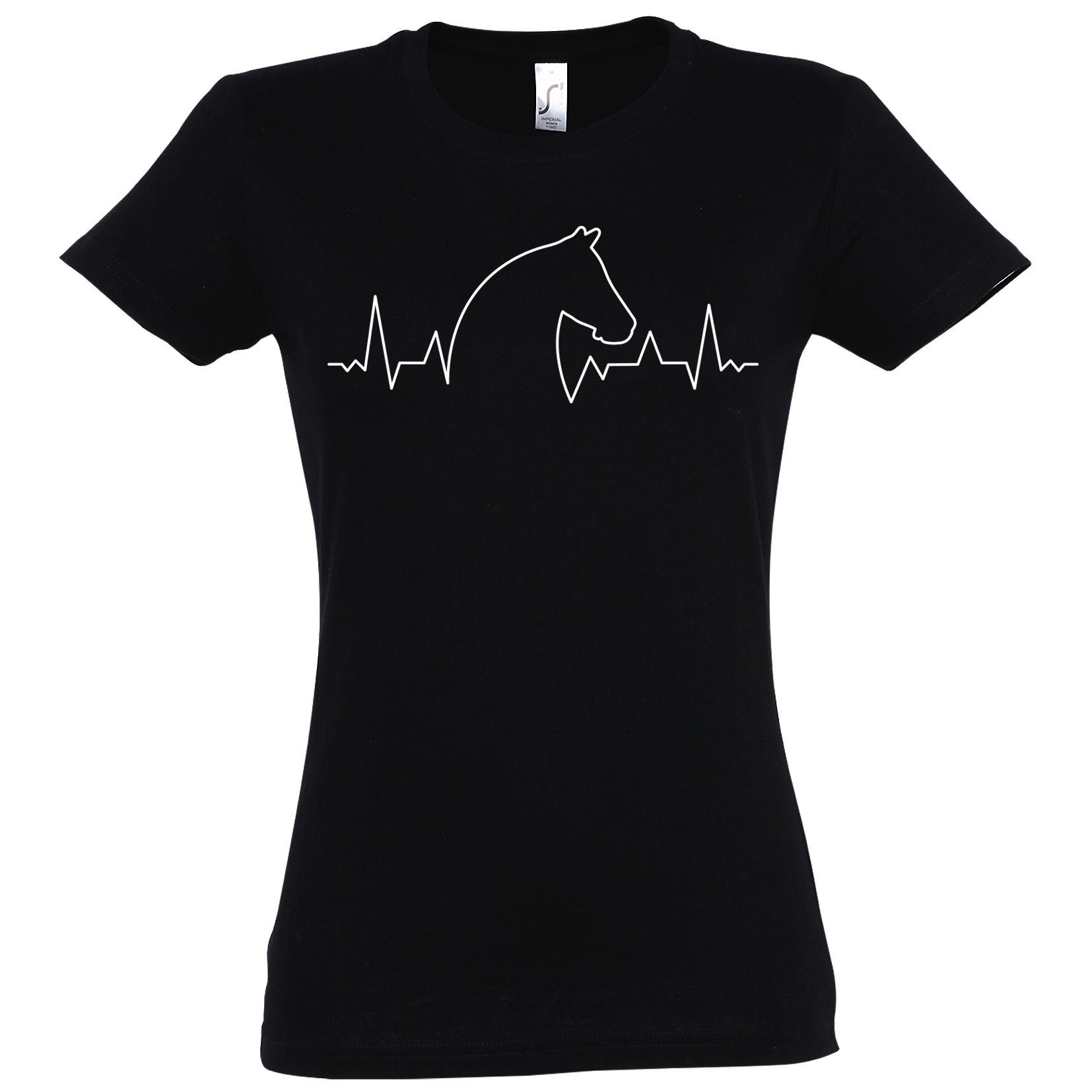 Youth Designz T-Shirt Pferd Heartbeat Damen Shirt mit trendigem Frontprint