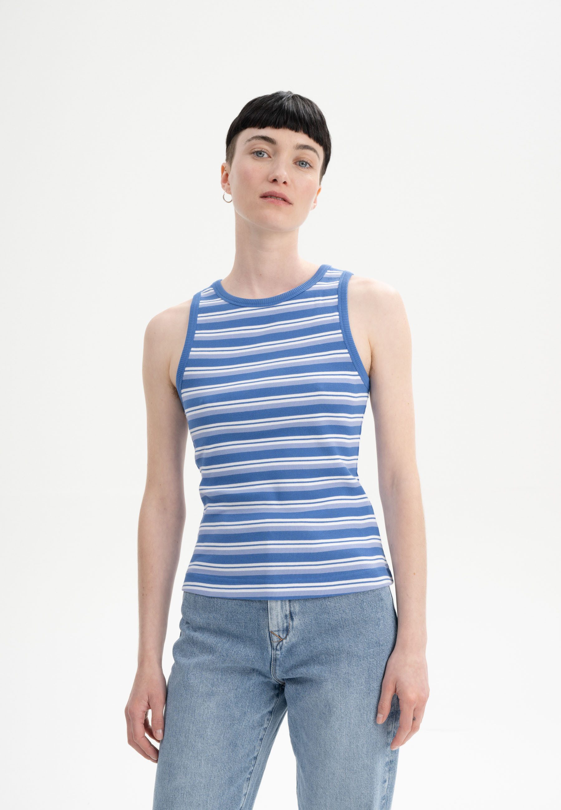 MELA Tanktop Ripp Tanktop Style DRISNA Ärmellos