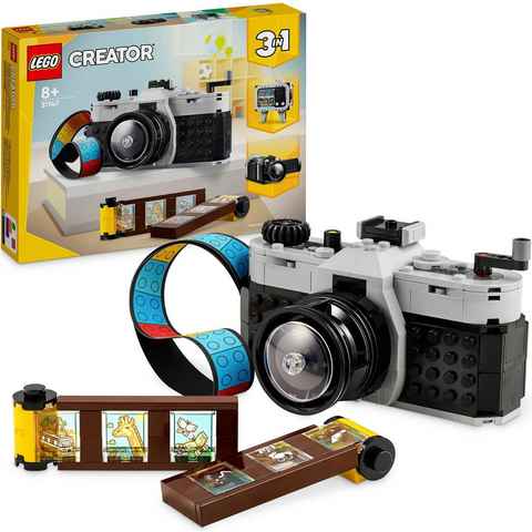 LEGO® Konstruktionsspielsteine Retro Kamera (31147), LEGO Creator 3in1, (261 St), Made in Europe