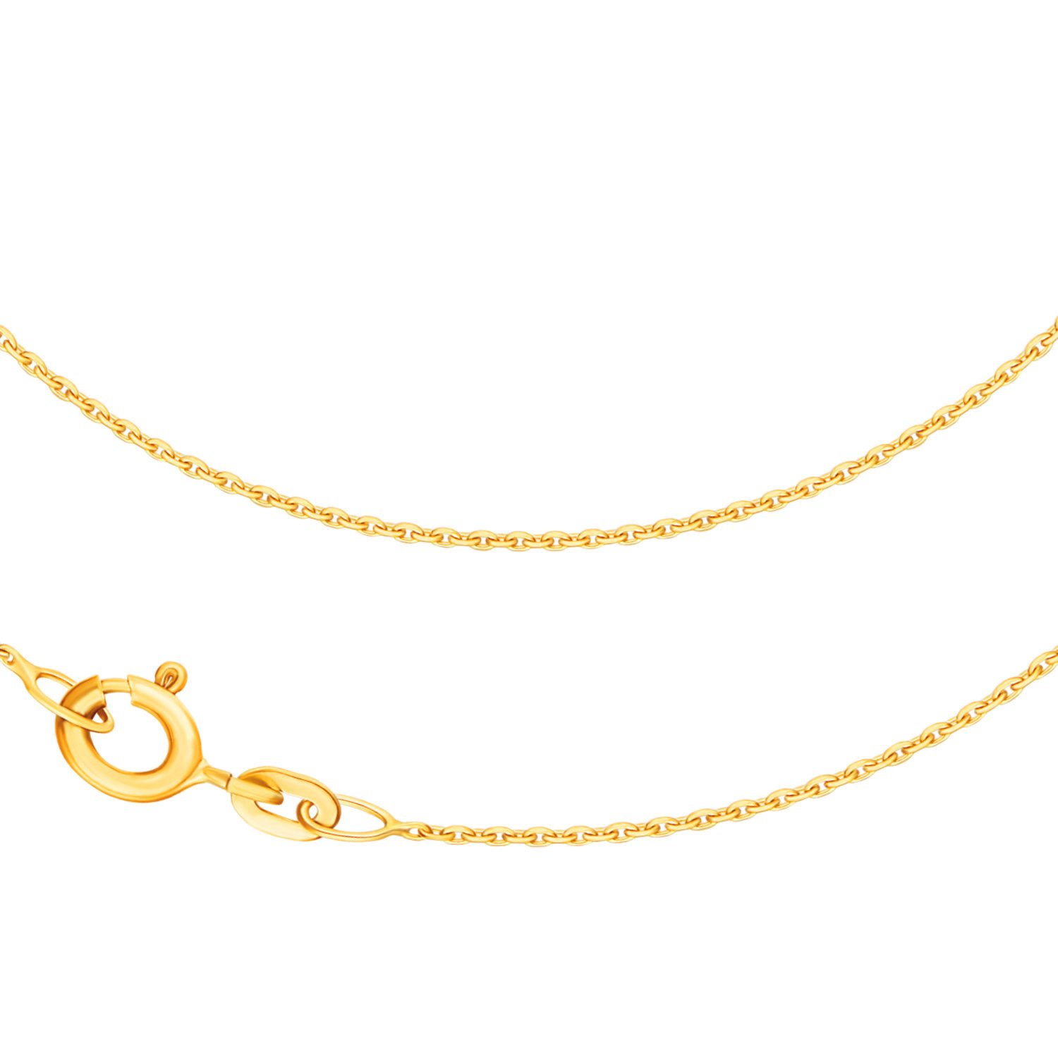 Goldkette JB Collier Ankerkette Diamantiert 1,3 mm 333 Gelbgold 34 - 60 cm