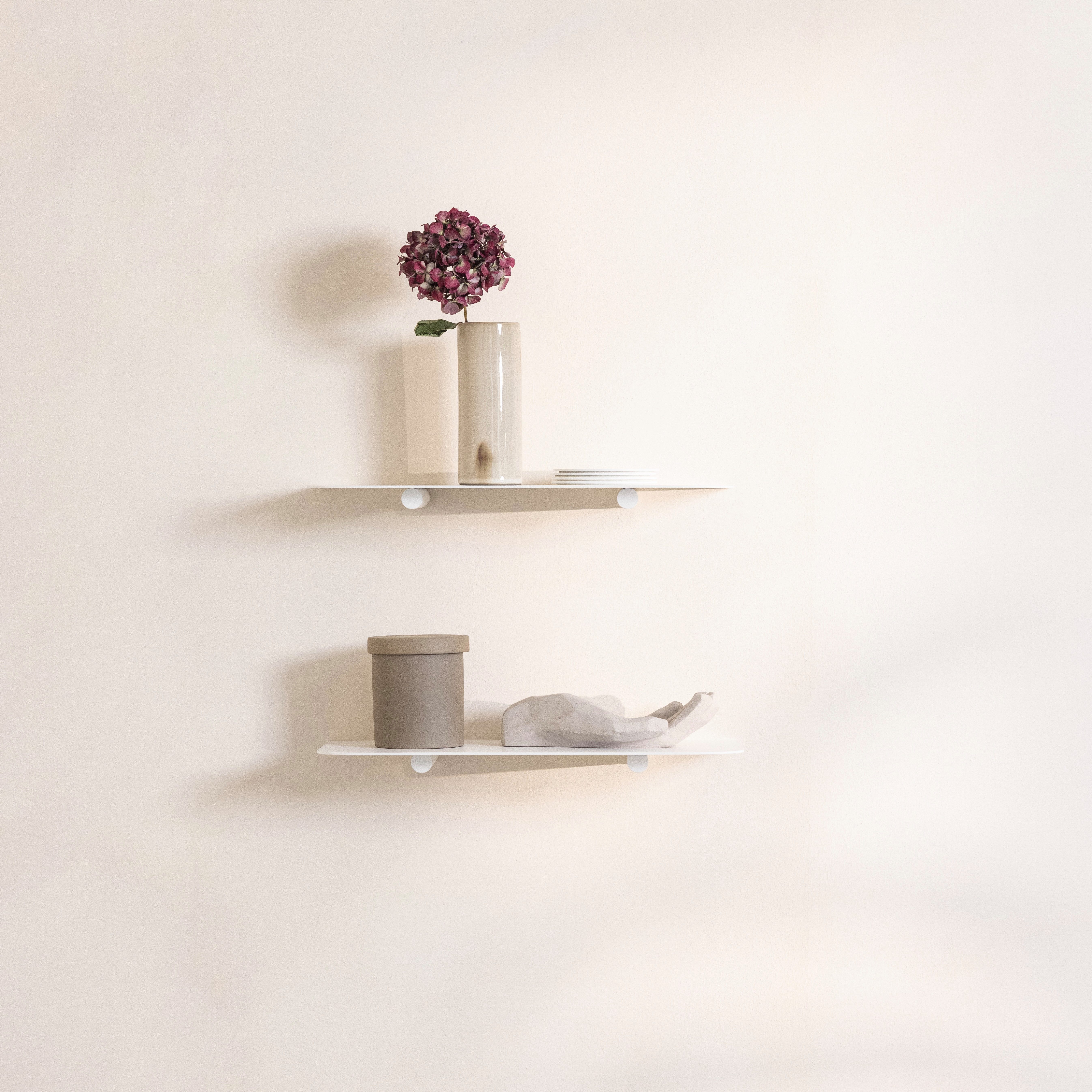 Metallbude Wandregal LENN S, schwebendes Design Regal aus Metall, minimalistisch, hochwertig