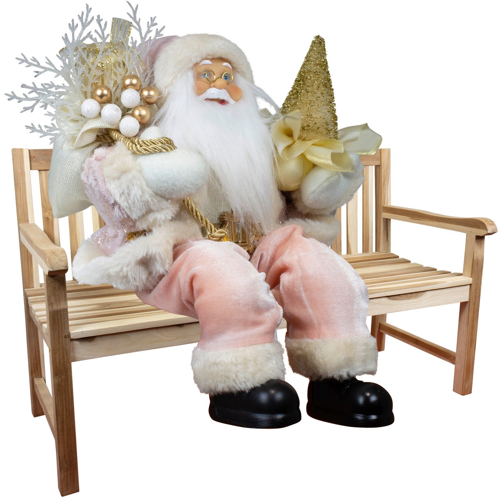 Christmas Paradise Weihnachtsmann sitzend 30cm - 5 Designs (Deko Figur, 1 S günstig online kaufen