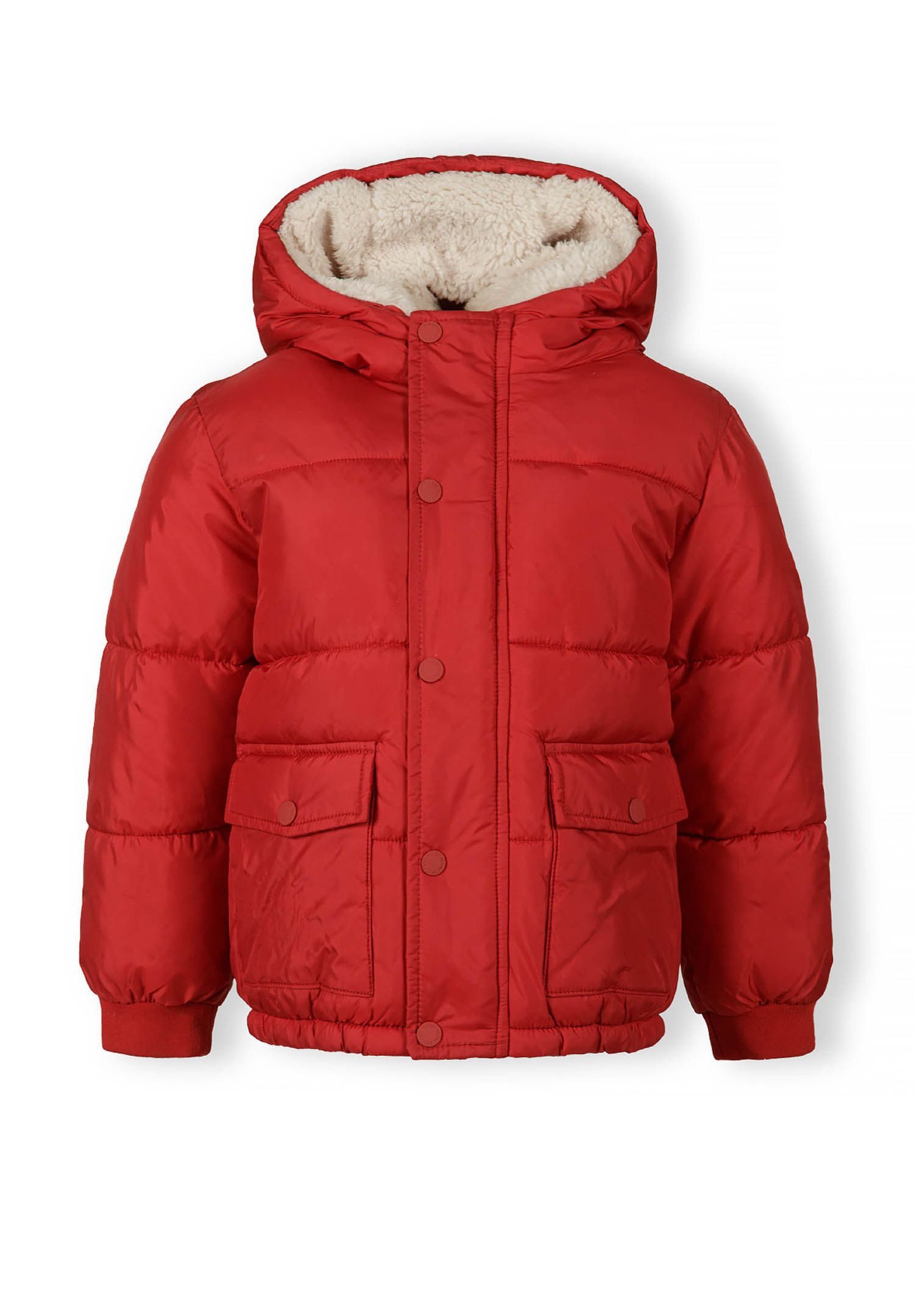 MINOTI Winterjacke Steppjacke mit fester Kapuze (9m-8y) trendiger Aufnäher günstig online kaufen
