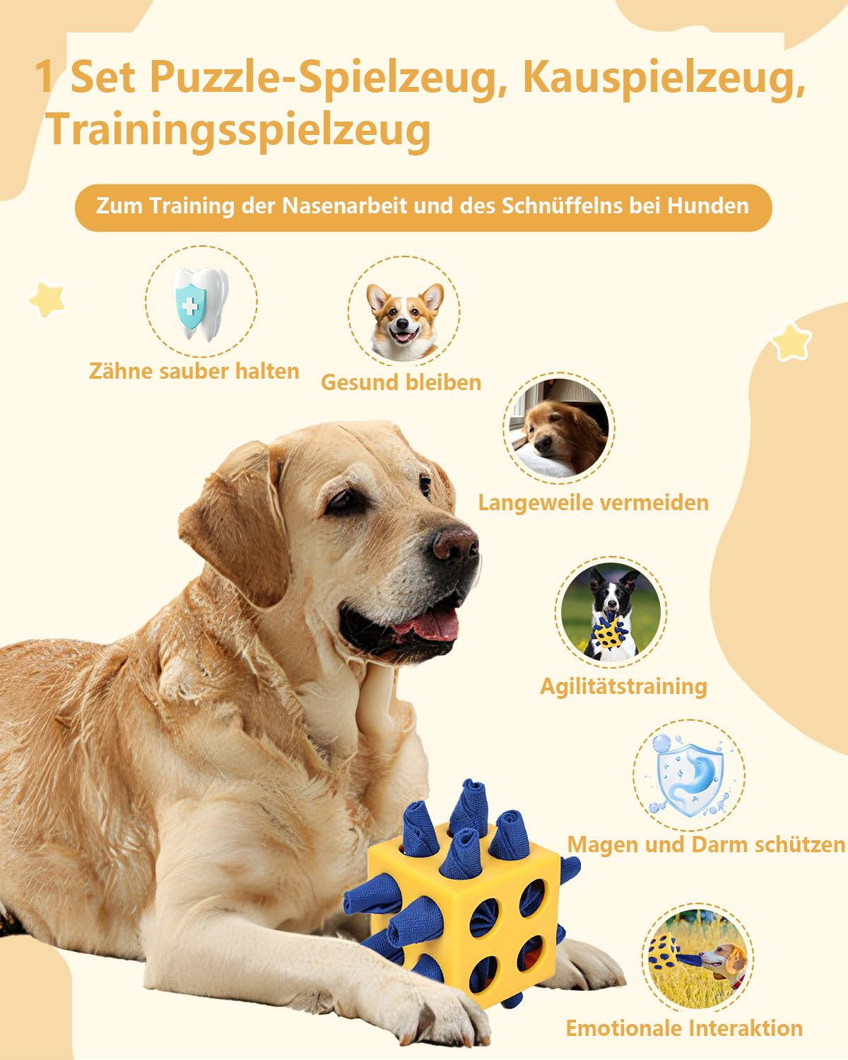 Ledander Tier-Intelligenzspielzeug Spender für Hunde-Leckerlis