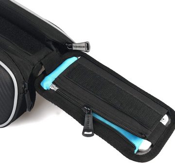 Daskoo Rahmentasche Fahrrad Tasche Oberrohrtasche Smartphone Halterung, Halterung Bike Bag Für Handy max. 5,5 Zoll