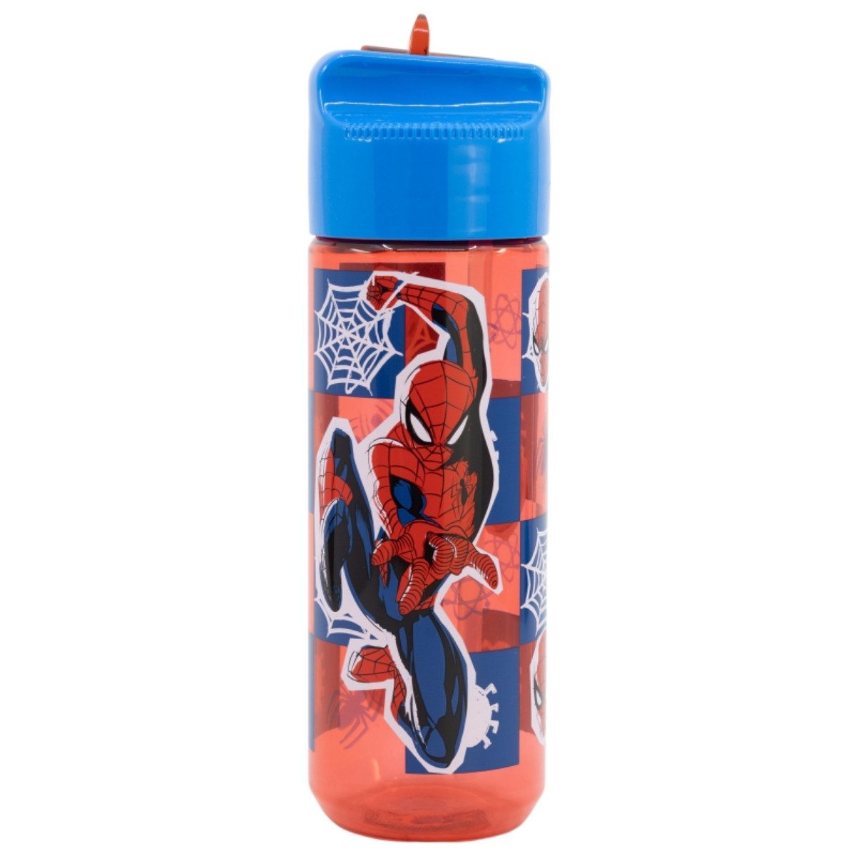 Spiderman Trinkflasche Wasserflasche 540 ml mit Klappverschluss