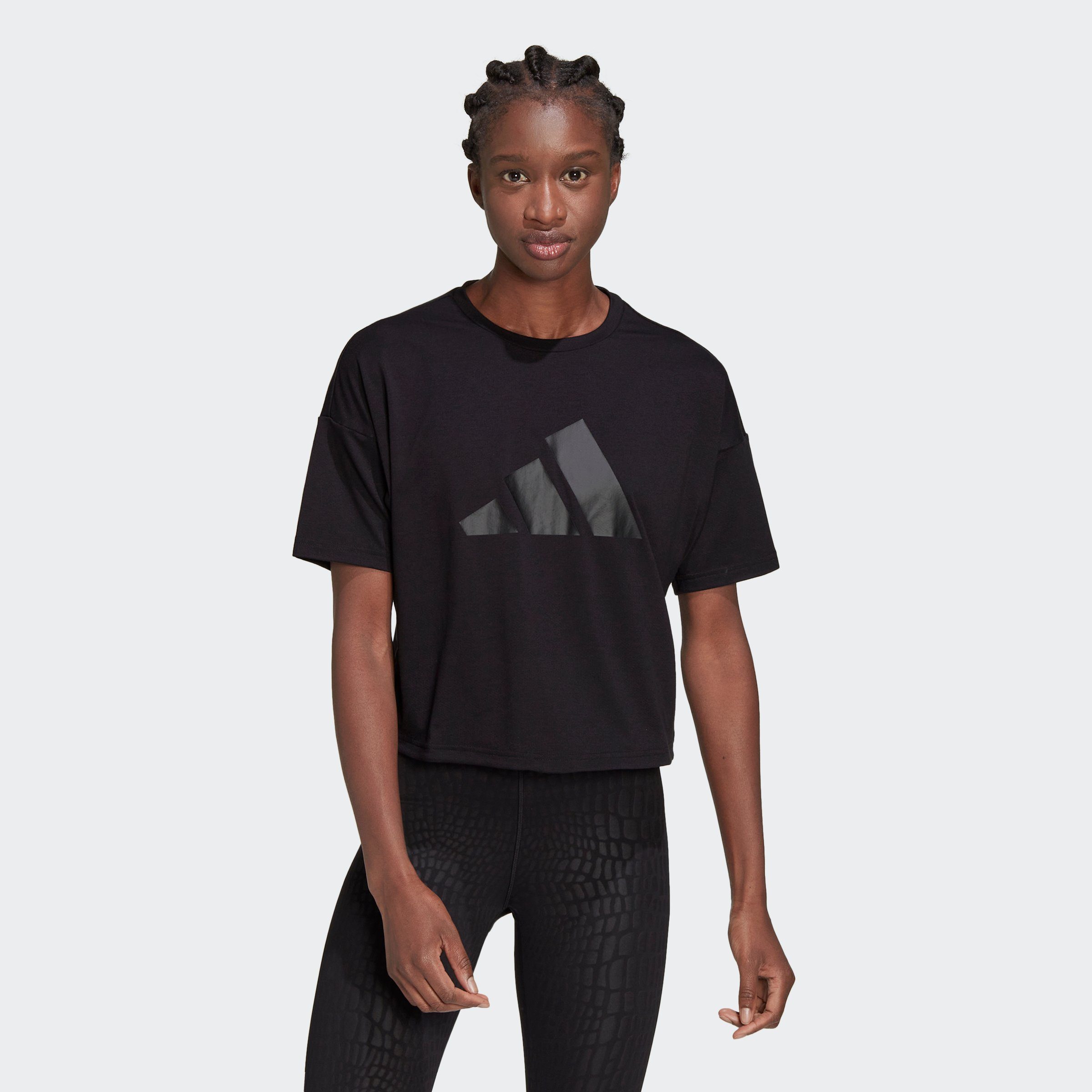 ICONS adidas LOGO T-Shirt TRAIN Performance BAR Black 3