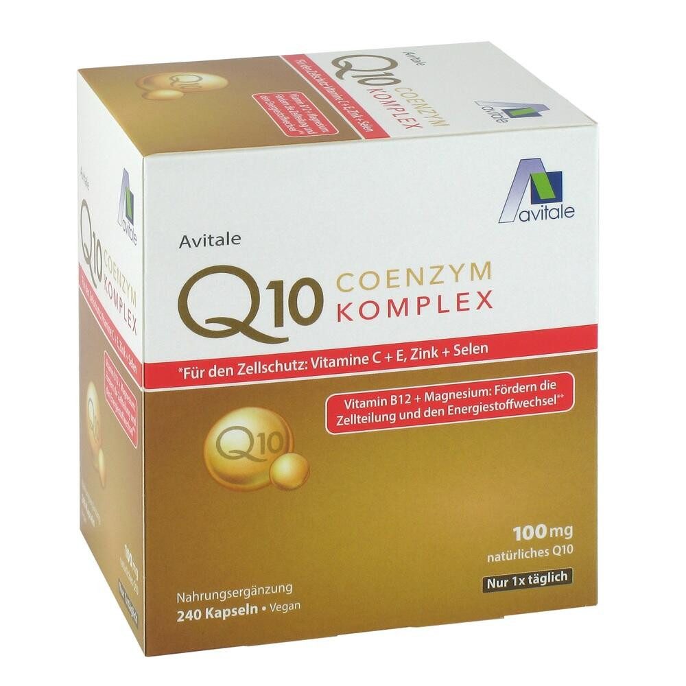 Avitale GmbH COENZYM Q10 100 mg Kapseln+Vitamine+Mineralstoffe Kapseln, 240 St.