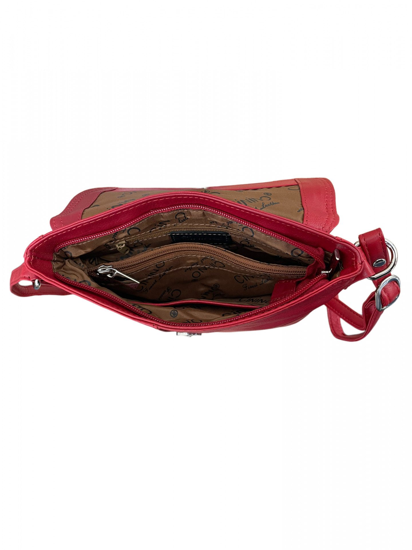 Cinino Handtasche C1751, Ledertasche Umhängetasche