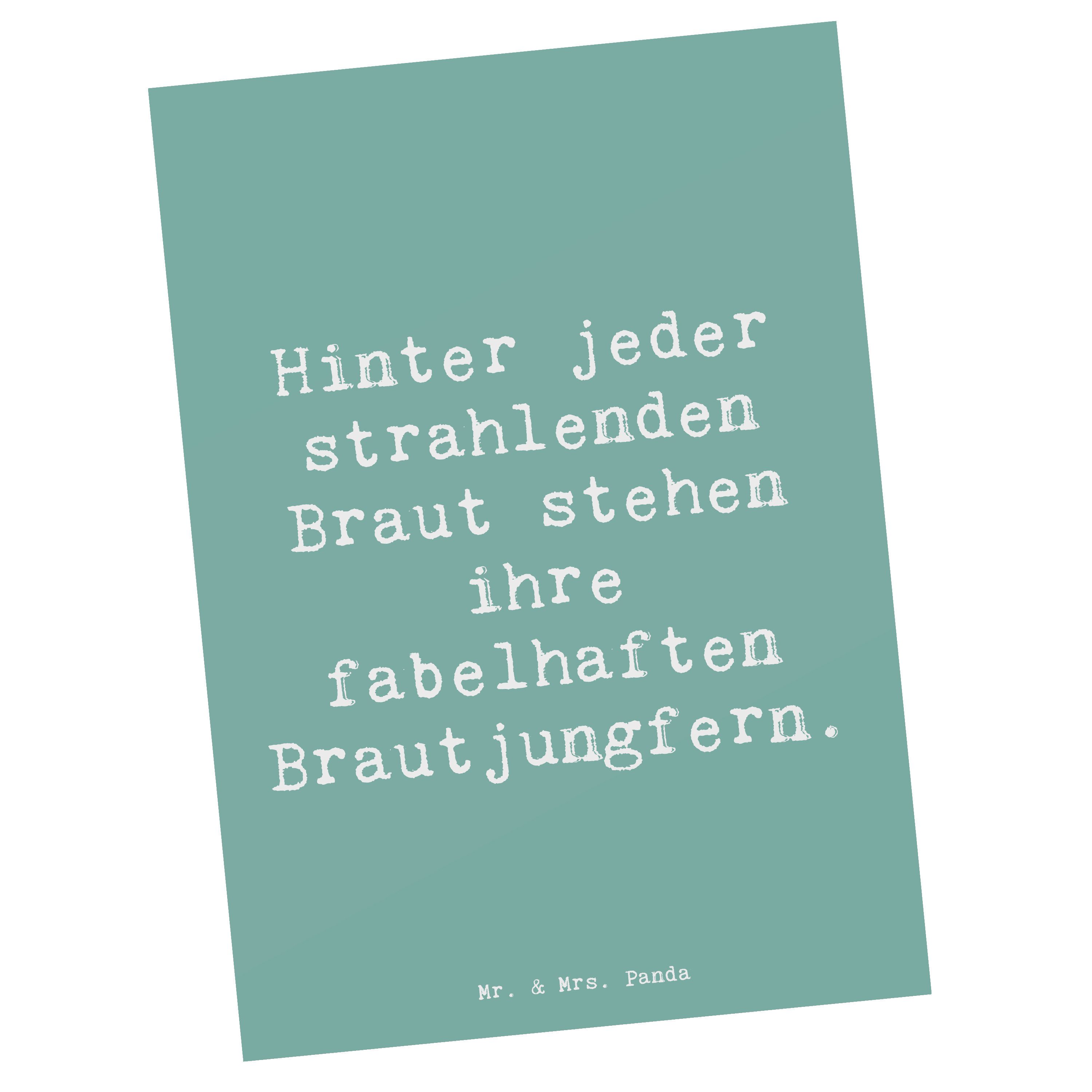 Postkarte Fabelhafte Brautjungfern - Meeresbrise - Geschenk, Bindung, personali