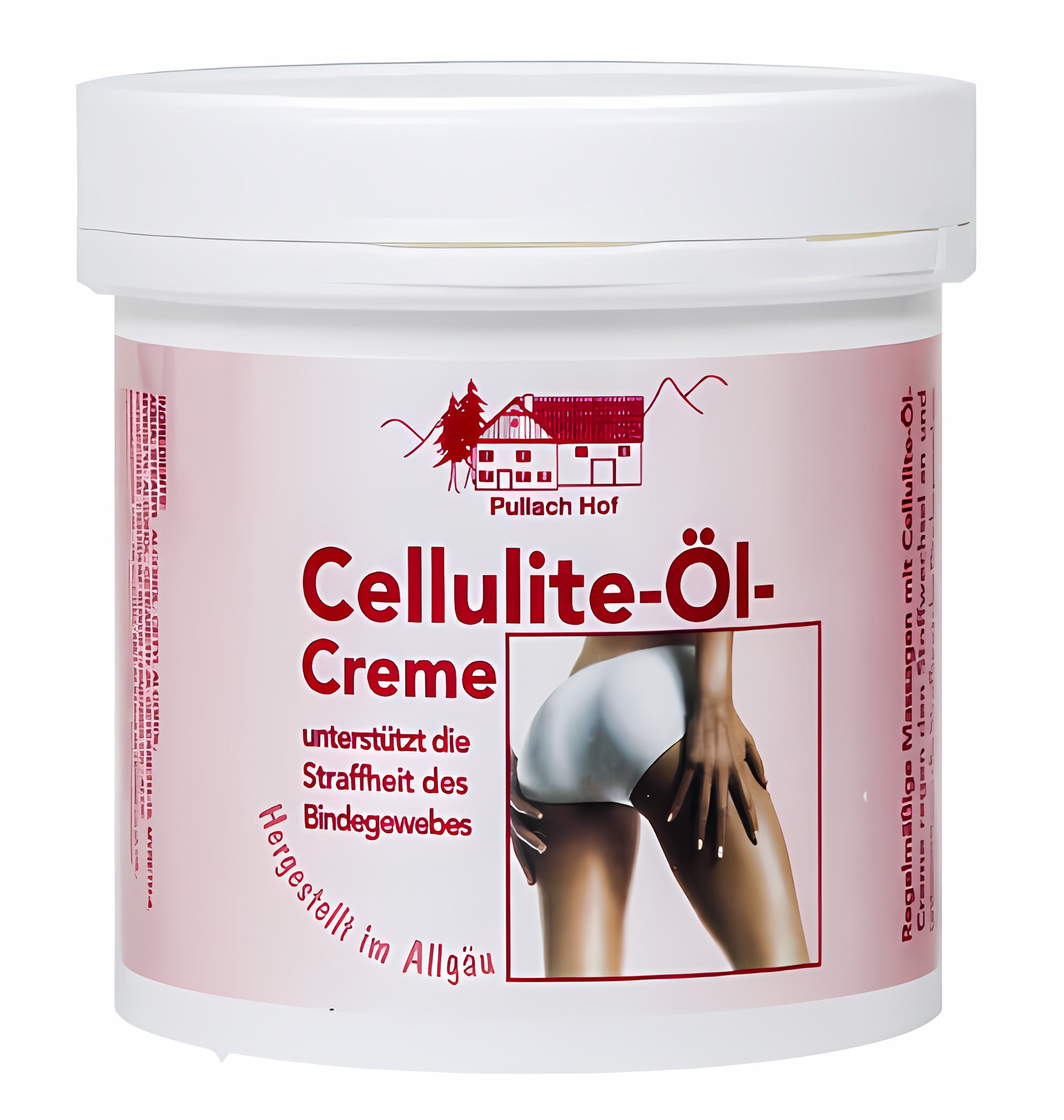 vom Pullach Hof Körpercreme CELLULITE-ÖL CREME 250ml Teebaum-Öl Aloe-Vera-Öl Anti-Cellulite 83, Haut Straffung Hautstraffung Körperpflege
