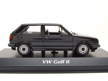 Maxichamps Modellauto VW Golf 2 1985 schwarz metallic Modellauto 1:43 Maxichamps, Maßstab 1:43