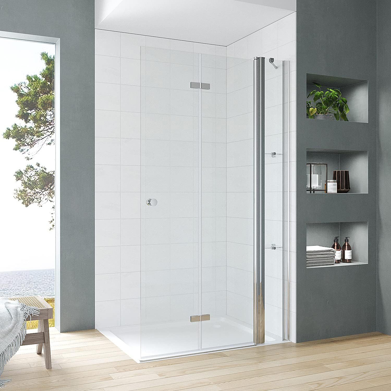 AQUABATOS Duschwand Walk in Dusche Duschwand günstig online kaufen
