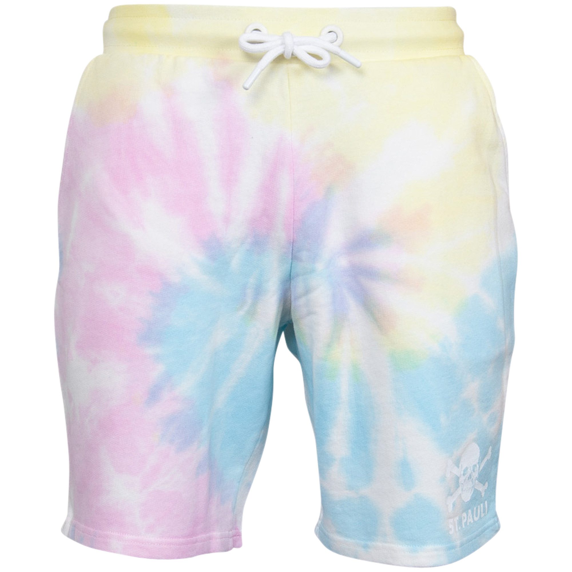 FC St. Pauli Shorts FC St. Pauli - Sweatshorts Tie Dye Rainbow Totenkopf - bunt