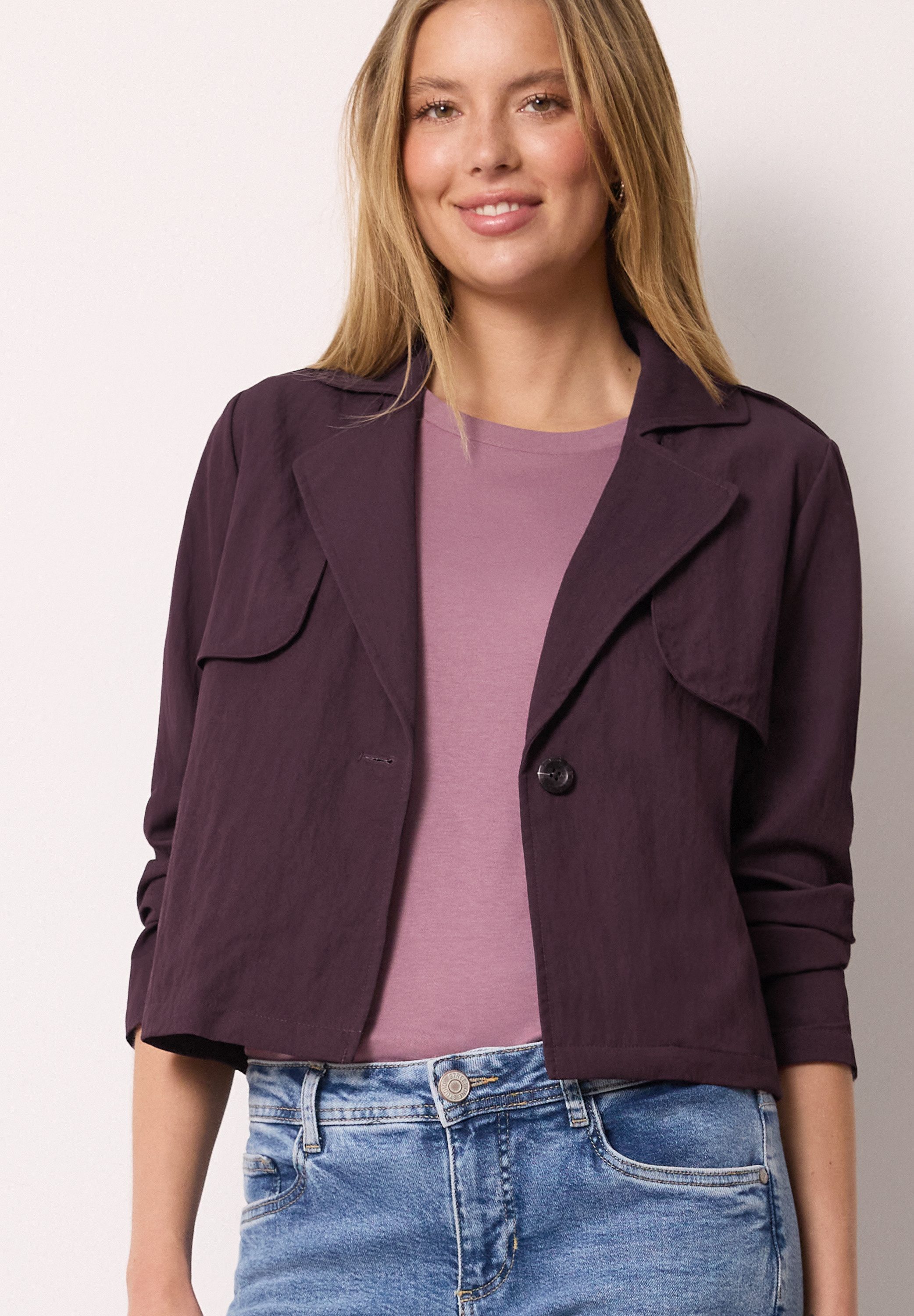 STREET ONE STUDIO Blouson aus softem Materialmix