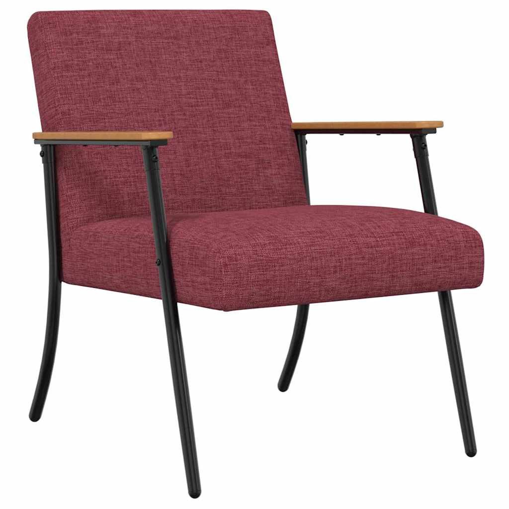 vidaXL Sessel Sessel Weinrot Stoff (1-St)