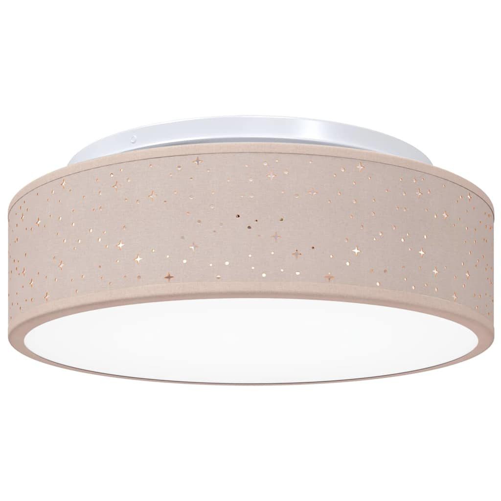 vidaXL Deckenleuchte Deckenlampe mit Strahlern Taupe 38 x 38 x 13,5 cm Stoff