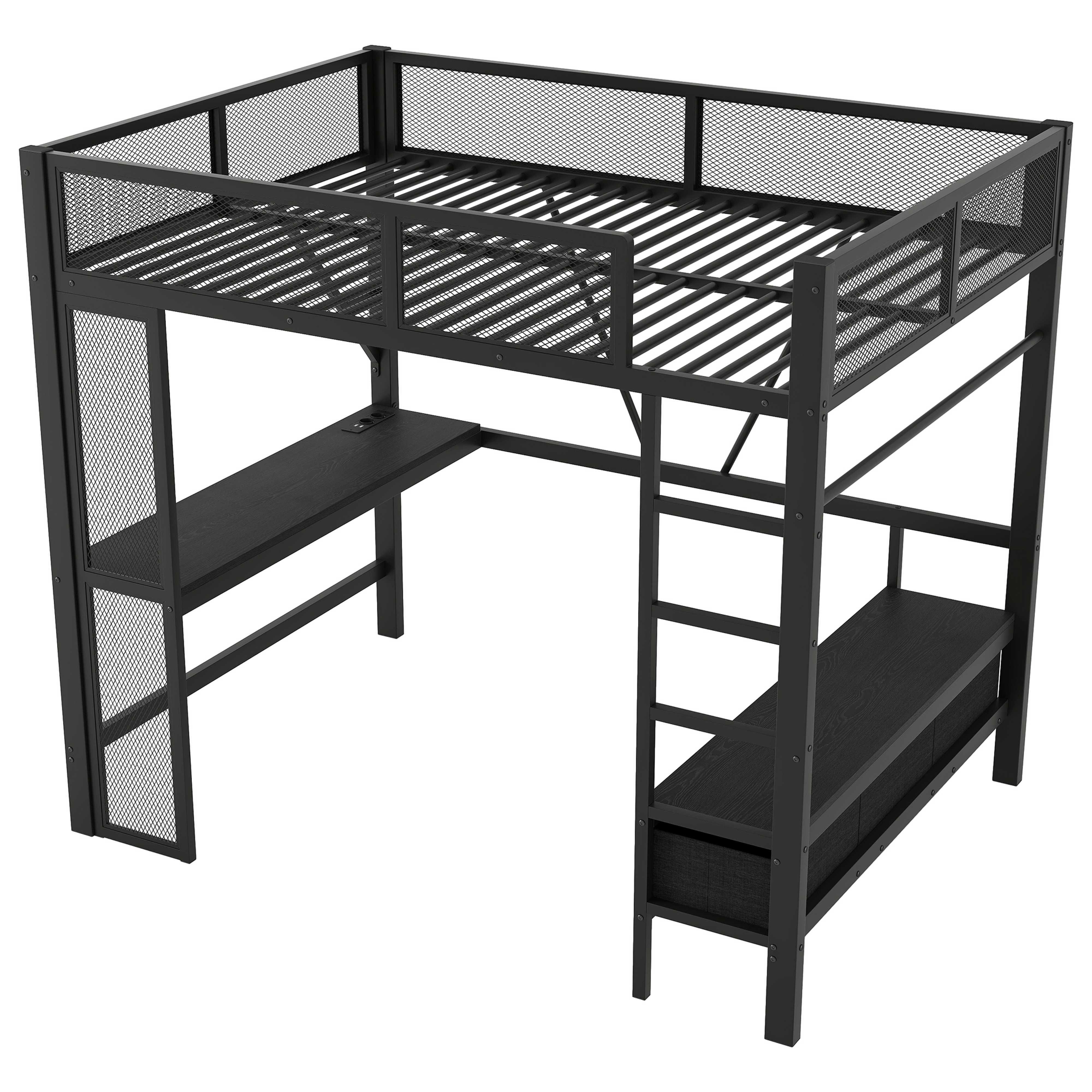 BlingBin Hochbett Jugendbett Für Büro, Studium & mehr (Multifunktionales 14 günstig online kaufen