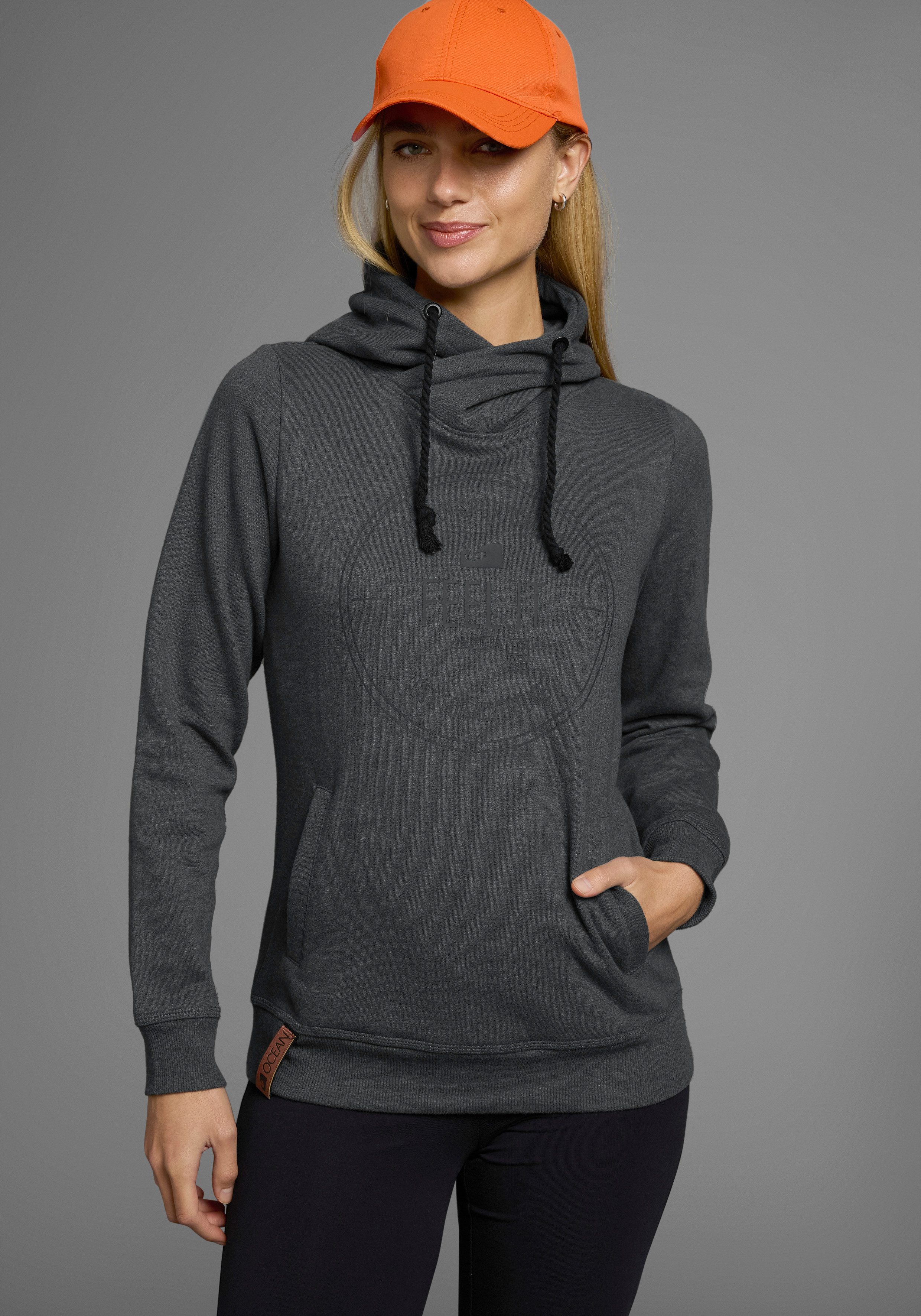 Ocean Sportswear Kapuzensweatshirt Essentials Sweatshirt Langarm, figurbetonter Schnitt, unifarben – Bild 3 von 5