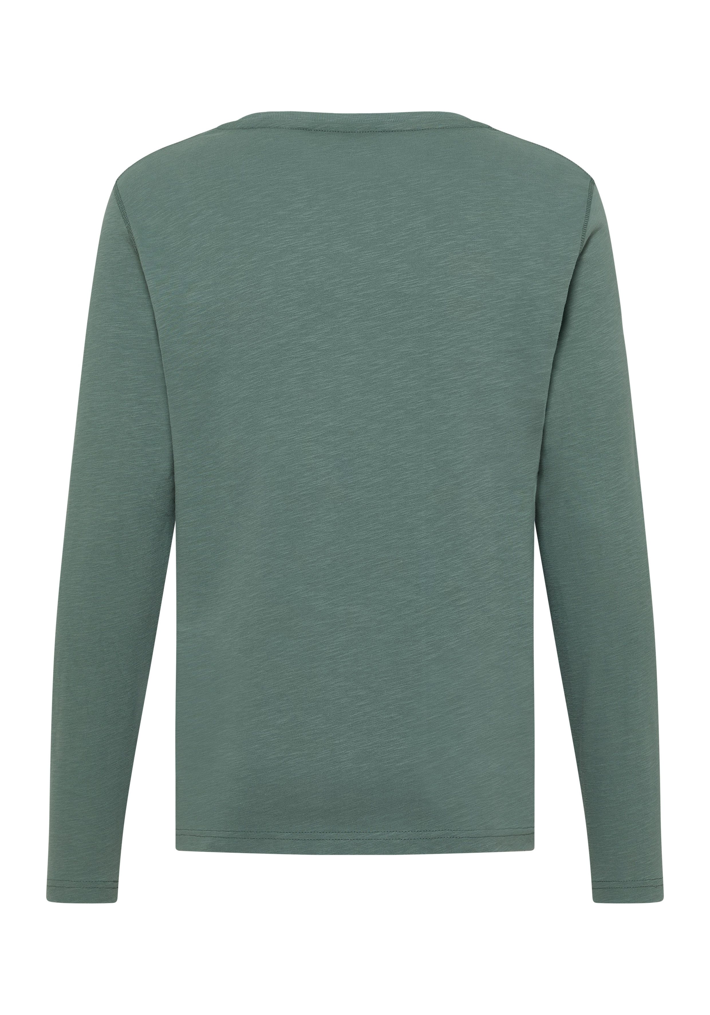Elbsand Langarmshirt Albin Herren Gerippter Rundhalsausschnitt, günstig online kaufen