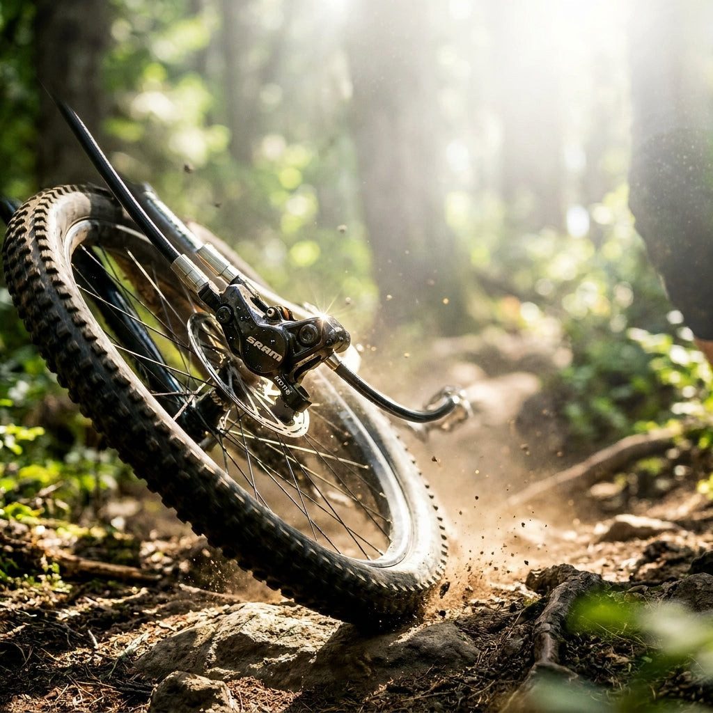 SRAM Scheibenbremse SRAM Motive Bronze vorne (Stealth Hose) - leistungsstarke 4-Kolben-Sch