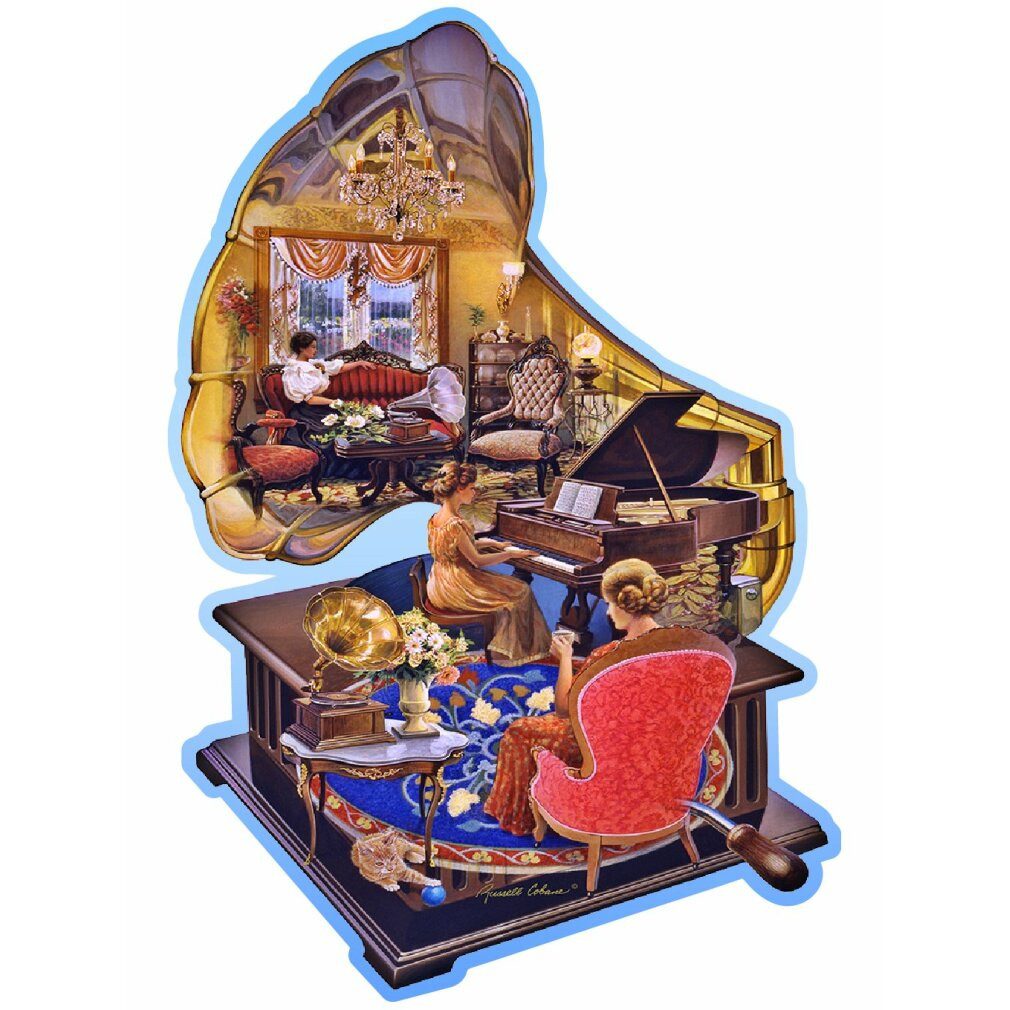 Wooden City Puzzle Holzpuzzle Gemütliche Drehscheibe 250 Teile ECO, Puzzleteile