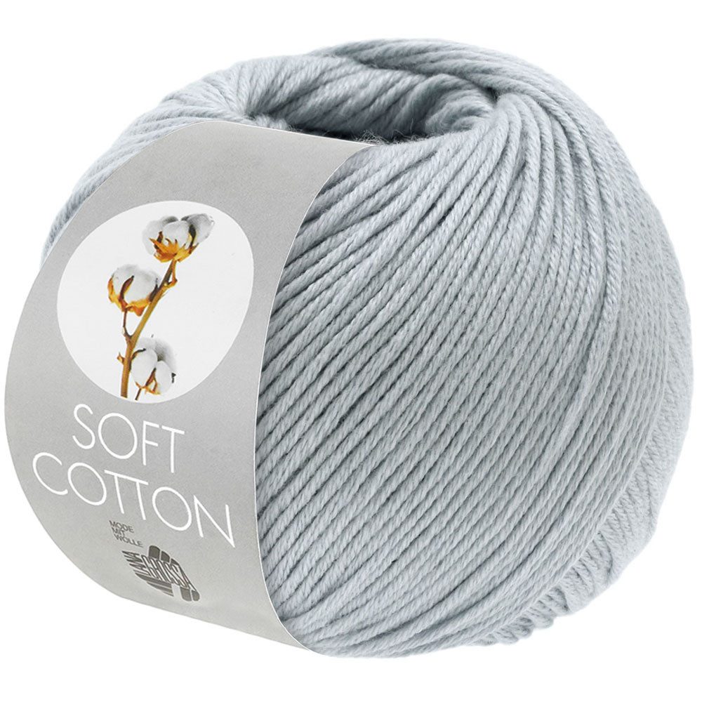 LANA GROSSA Soft Cotton Häkelwolle, 140 m