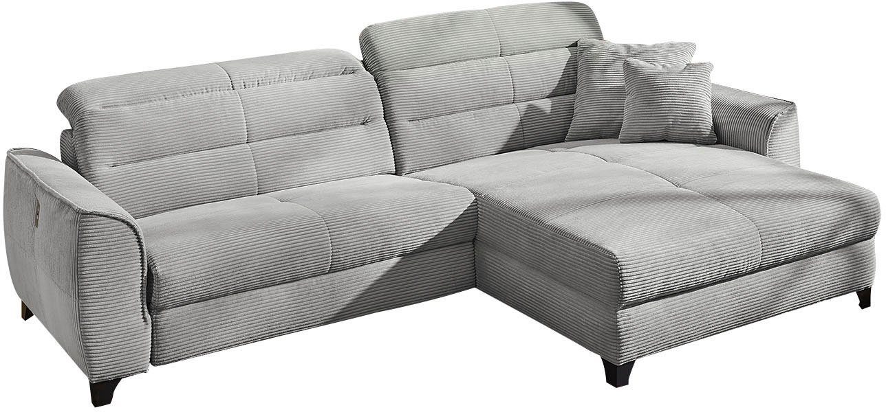 Jockenhöfer Gruppe Ecksofa "Double One L-Form", mit 2x 120cm breiten, elekt günstig online kaufen