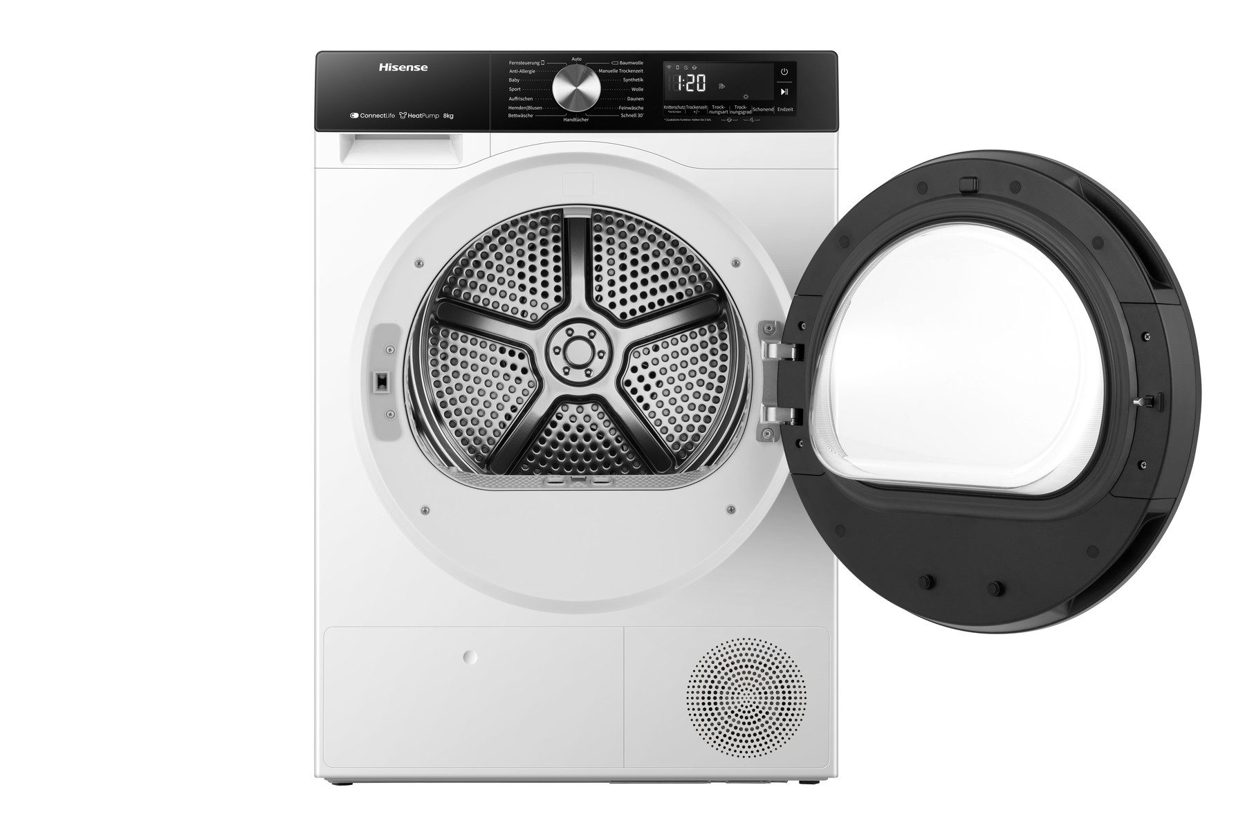 Hisense Wärmepumpentrockner 3S Serie DH3S802BW3, 8kg Fassungsvermögen