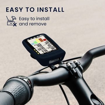 kwmobile Backcover Hülle für Wahoo Elemnt Roam, Silikon GPS Fahrrad Case Schutzhülle