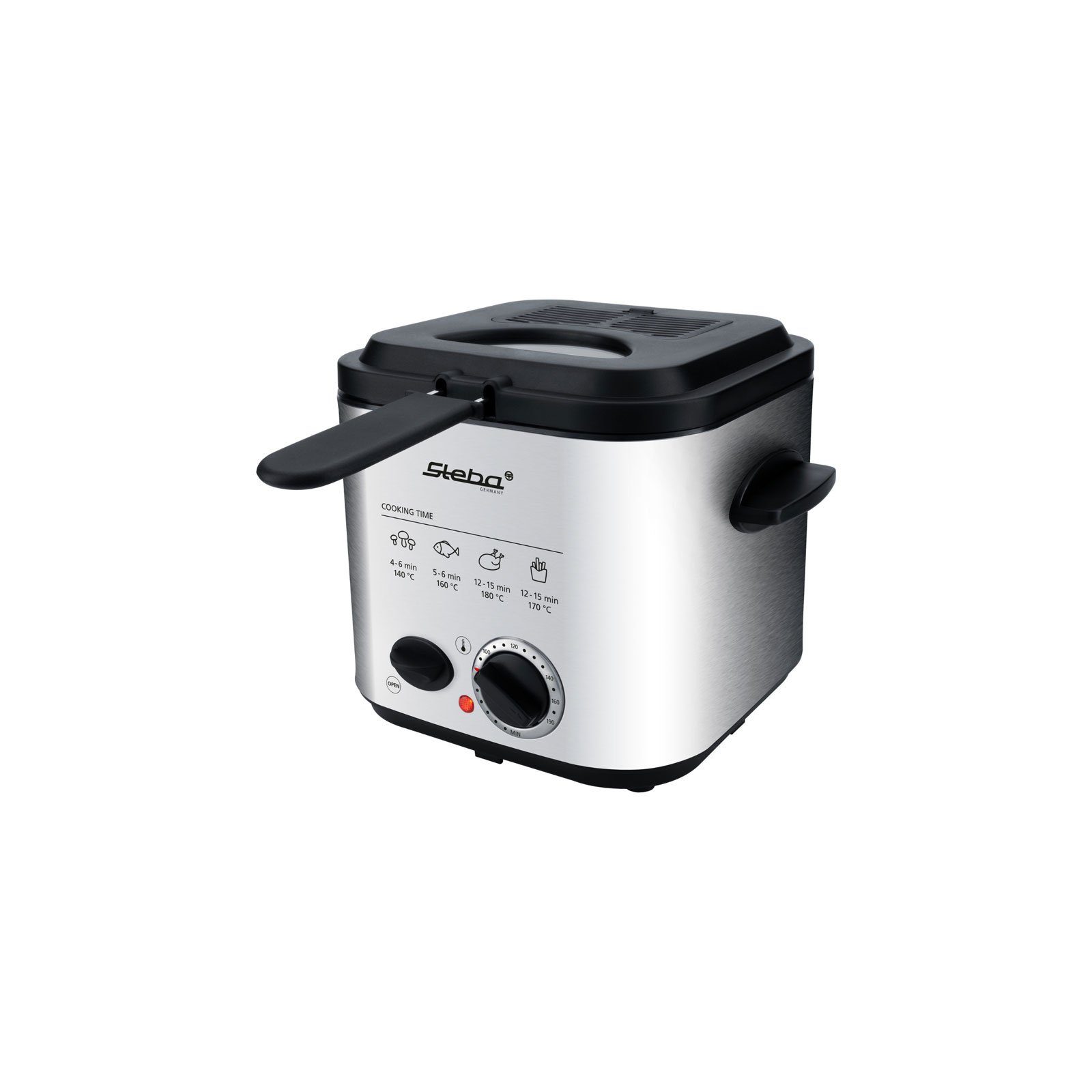 Steba Fritteuse DF 95, 840 W, Für bis zu 400g Frittiergut (optimal: 250g)